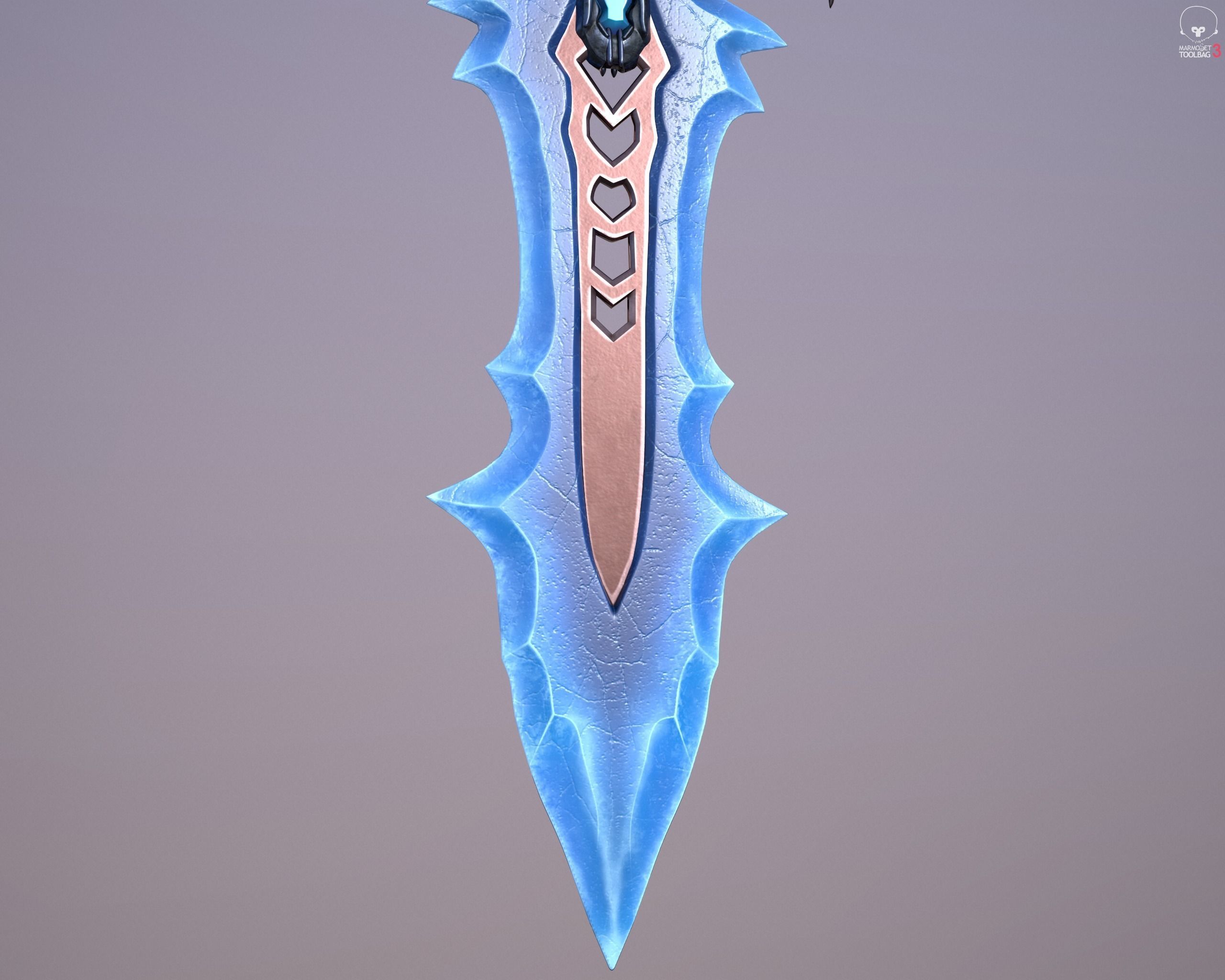 Ice Sword 3D model_8