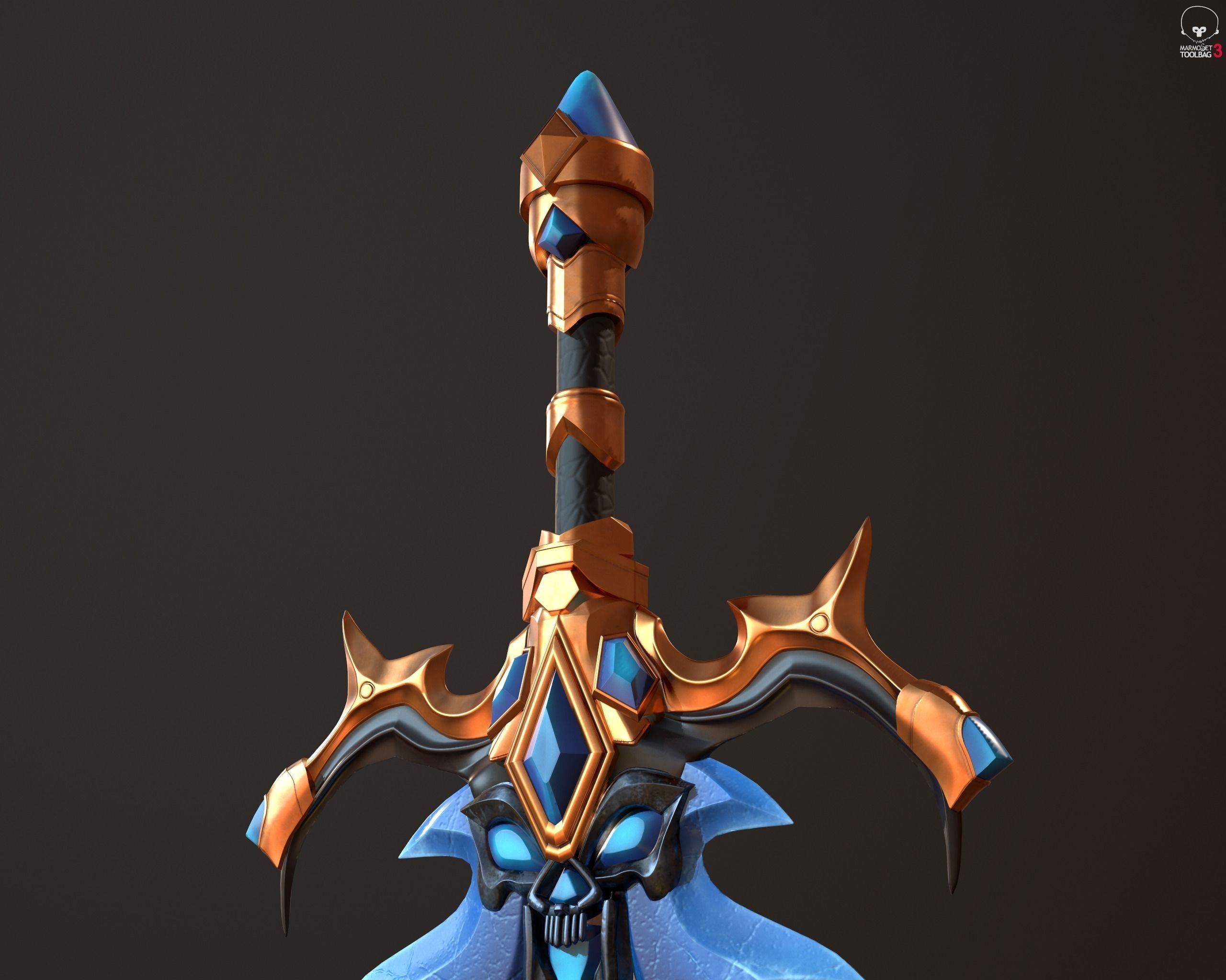 Ice Sword 3D model_5