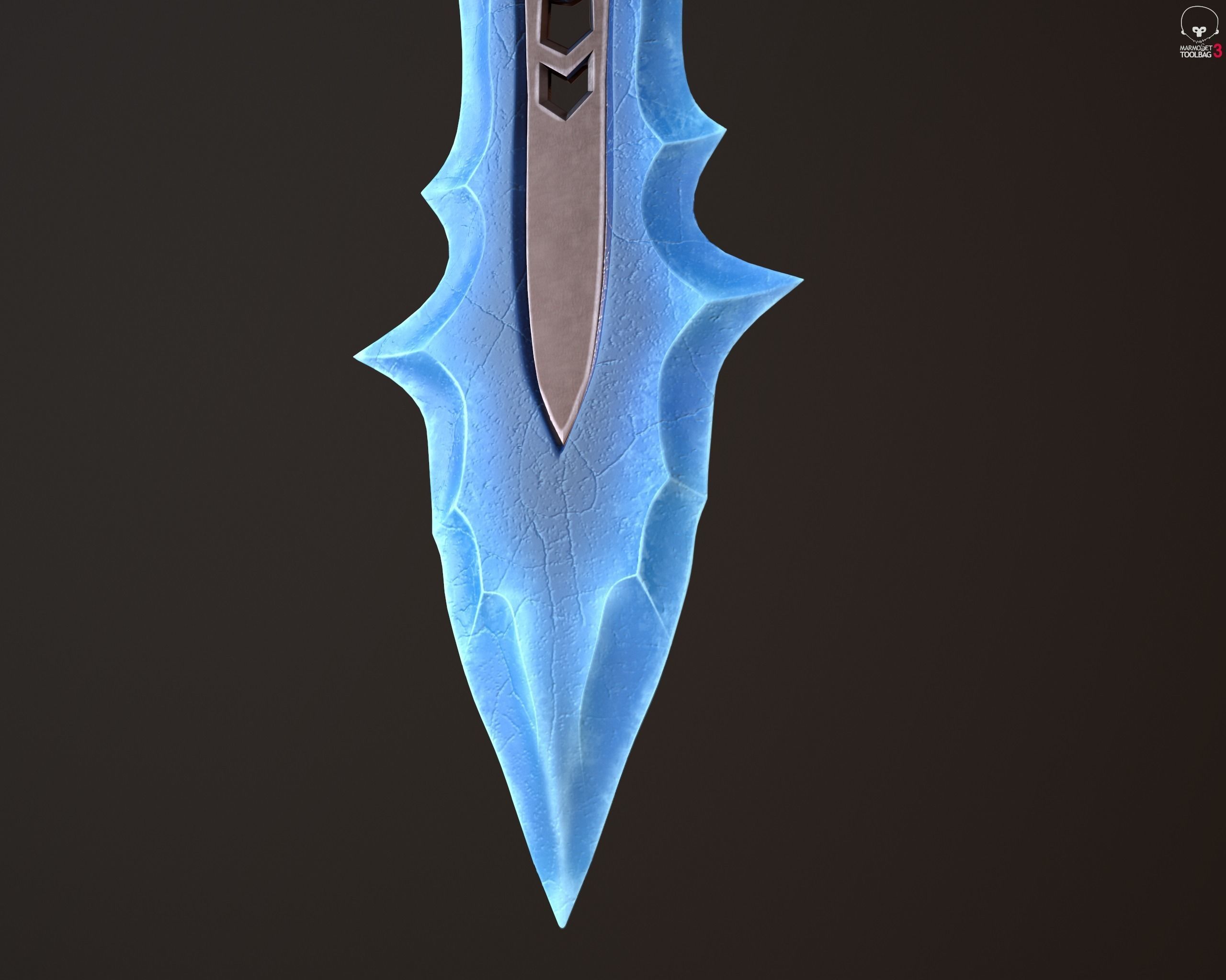Ice Sword 3D model_9