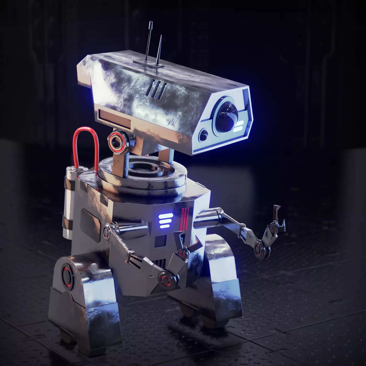 si fi character 01 3D model Low-poly 3D model