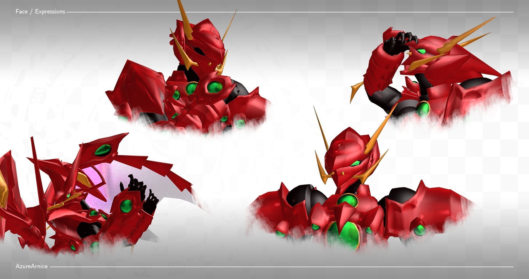 Highschool DxD - Issei Balance Breaker MMD Model Low-poly 3D model_4