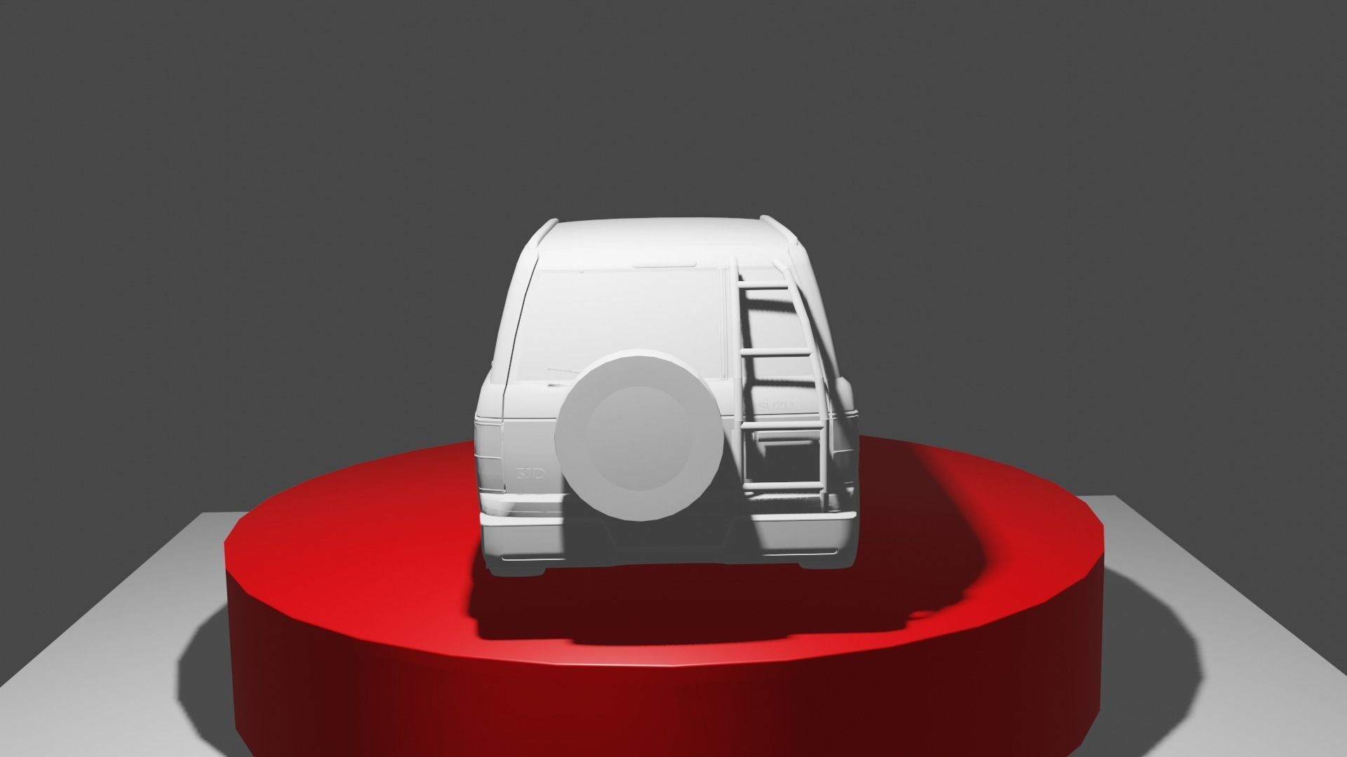 ISUZU Bighorn 3 1 Diesel Without Texture Free 3D model_2