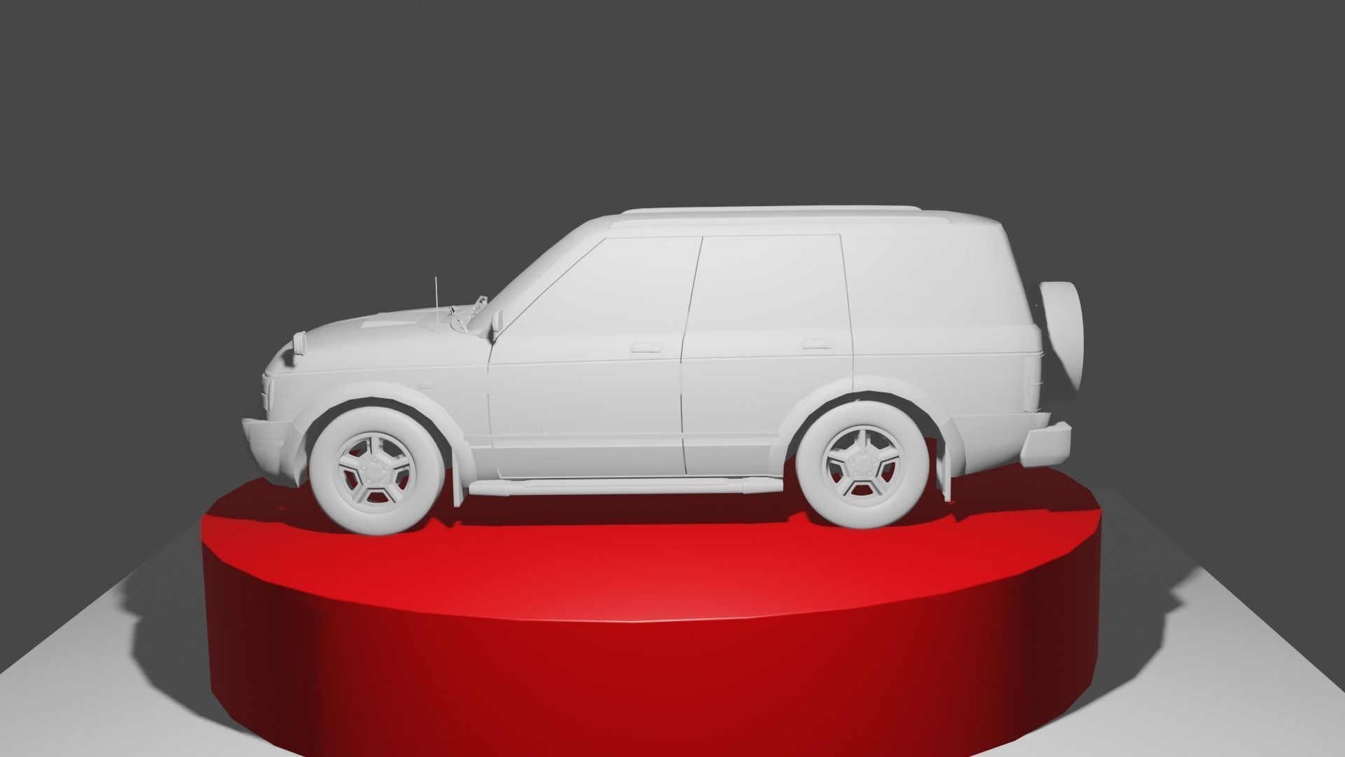 ISUZU Bighorn 3 1 Diesel Without Texture Free 3D model_4