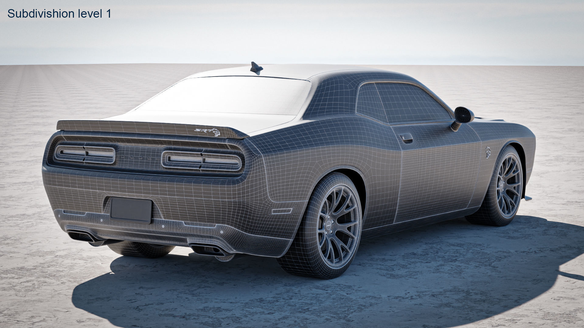 Dodge Challenger SRT Hellcat 2018 3D model_31
