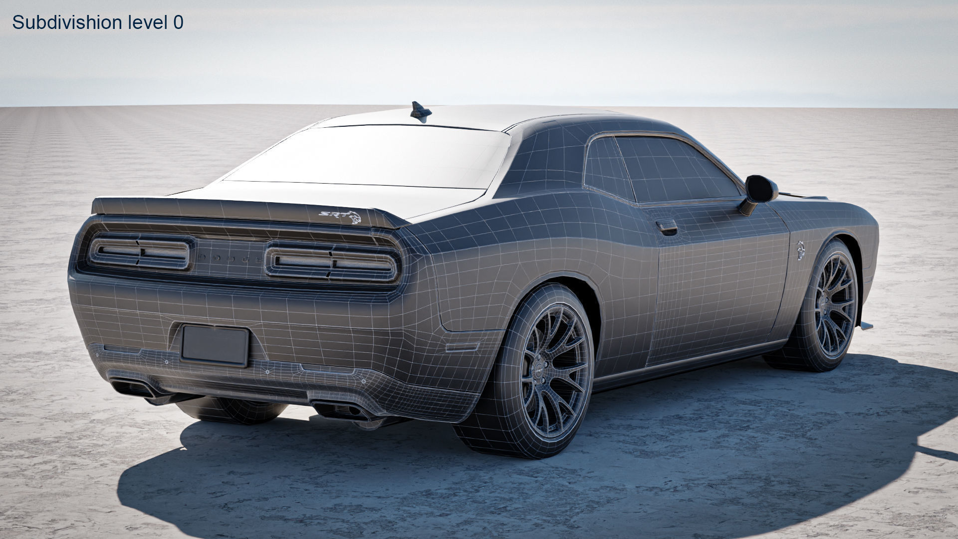 Dodge Challenger SRT Hellcat 2018 3D model_32