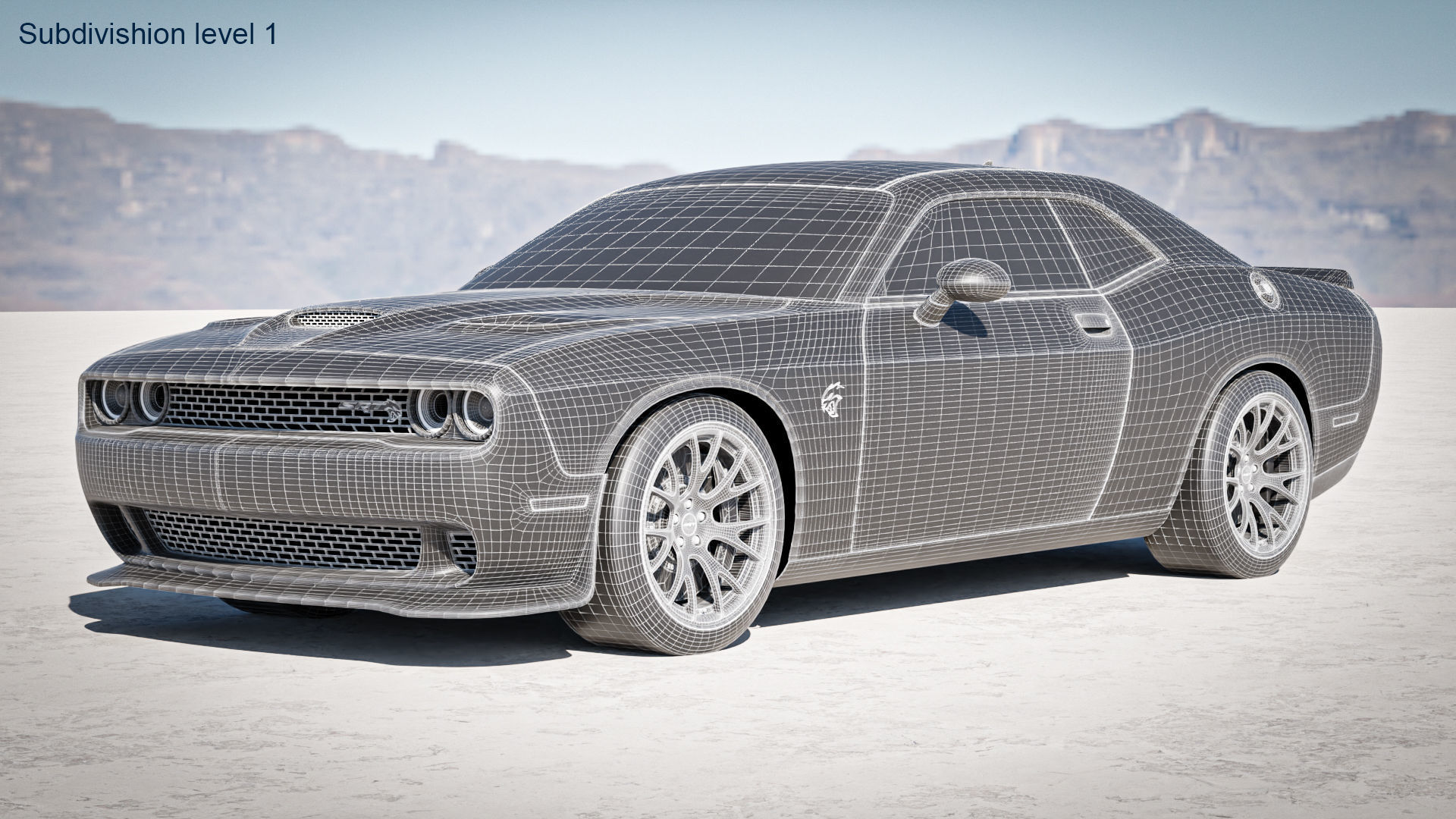 Dodge Challenger SRT Hellcat 2018 3D model_28