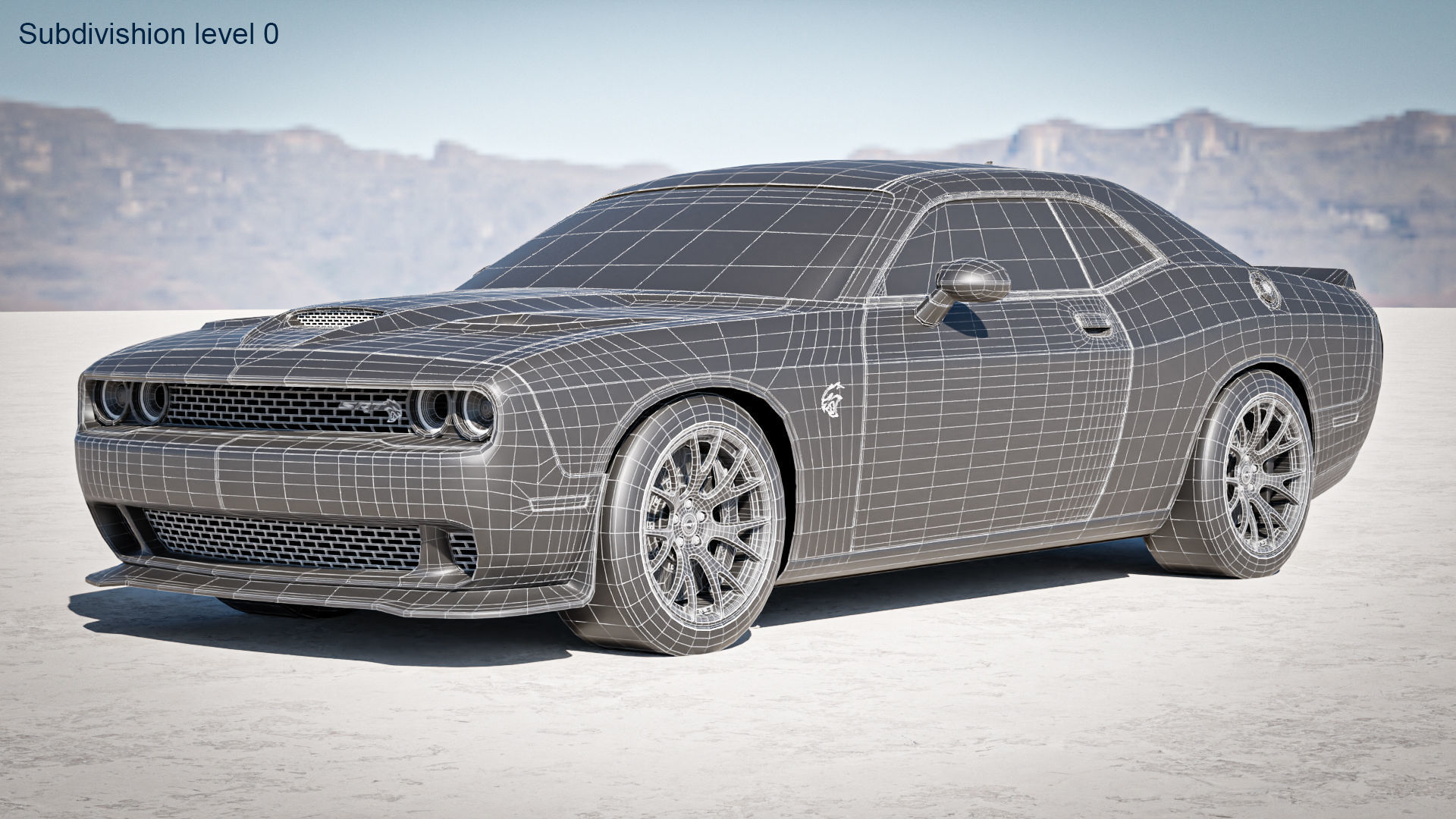 Dodge Challenger SRT Hellcat 2018 3D model_29