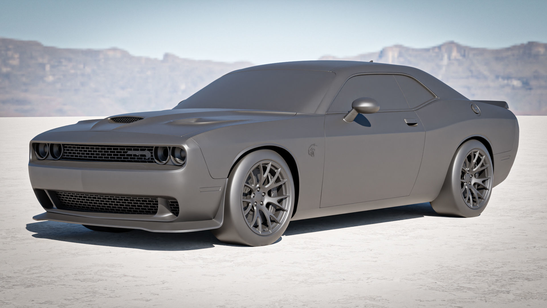 Dodge Challenger SRT Hellcat 2018 3D model_13
