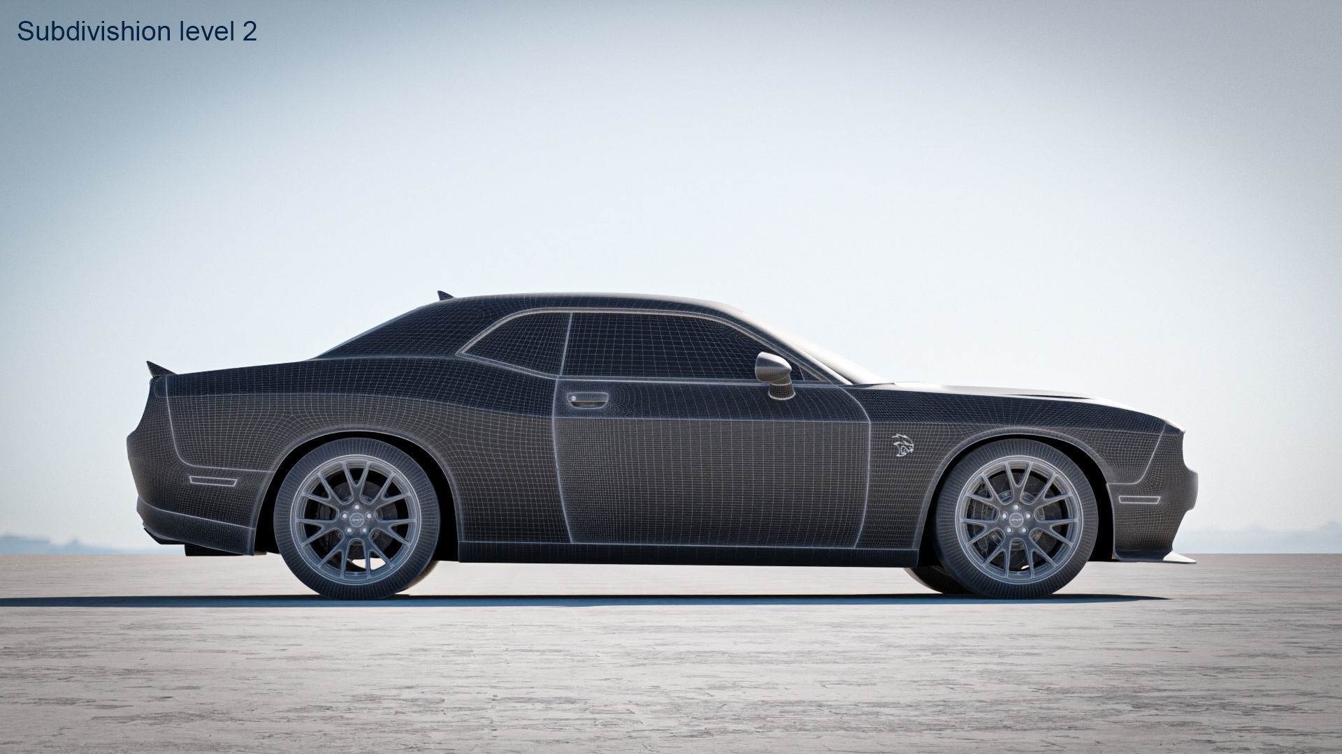 Dodge Challenger SRT Hellcat 2018 3D model_33