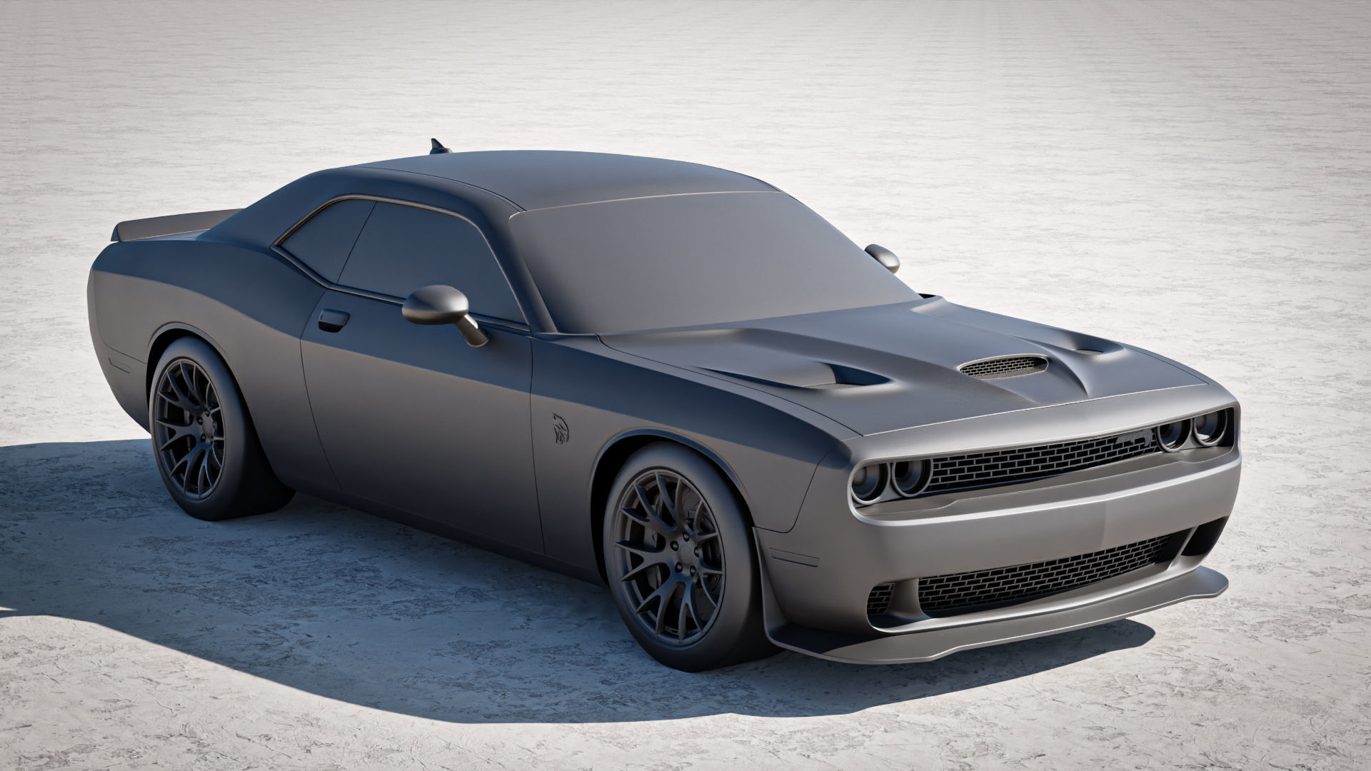 Dodge Challenger SRT Hellcat 2018 3D model_12