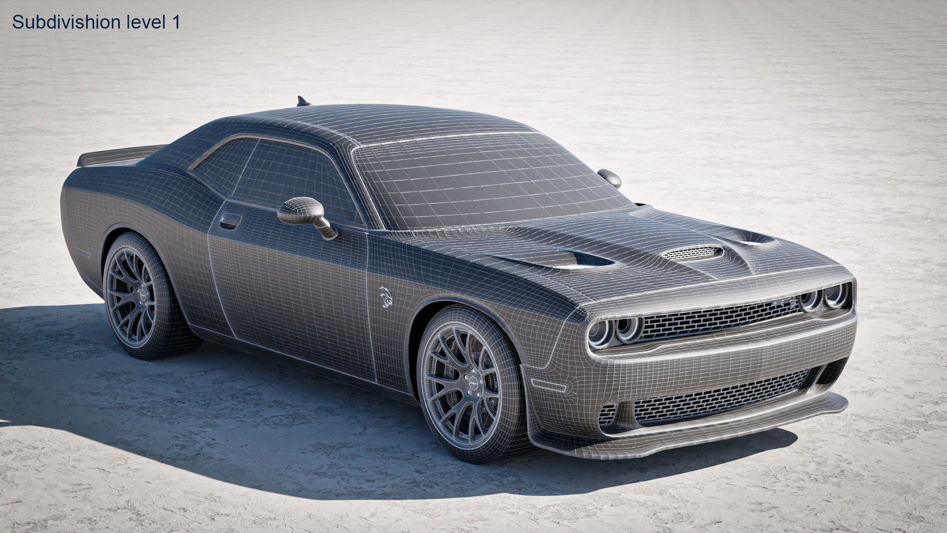 Dodge Challenger SRT Hellcat 2018 3D model_25