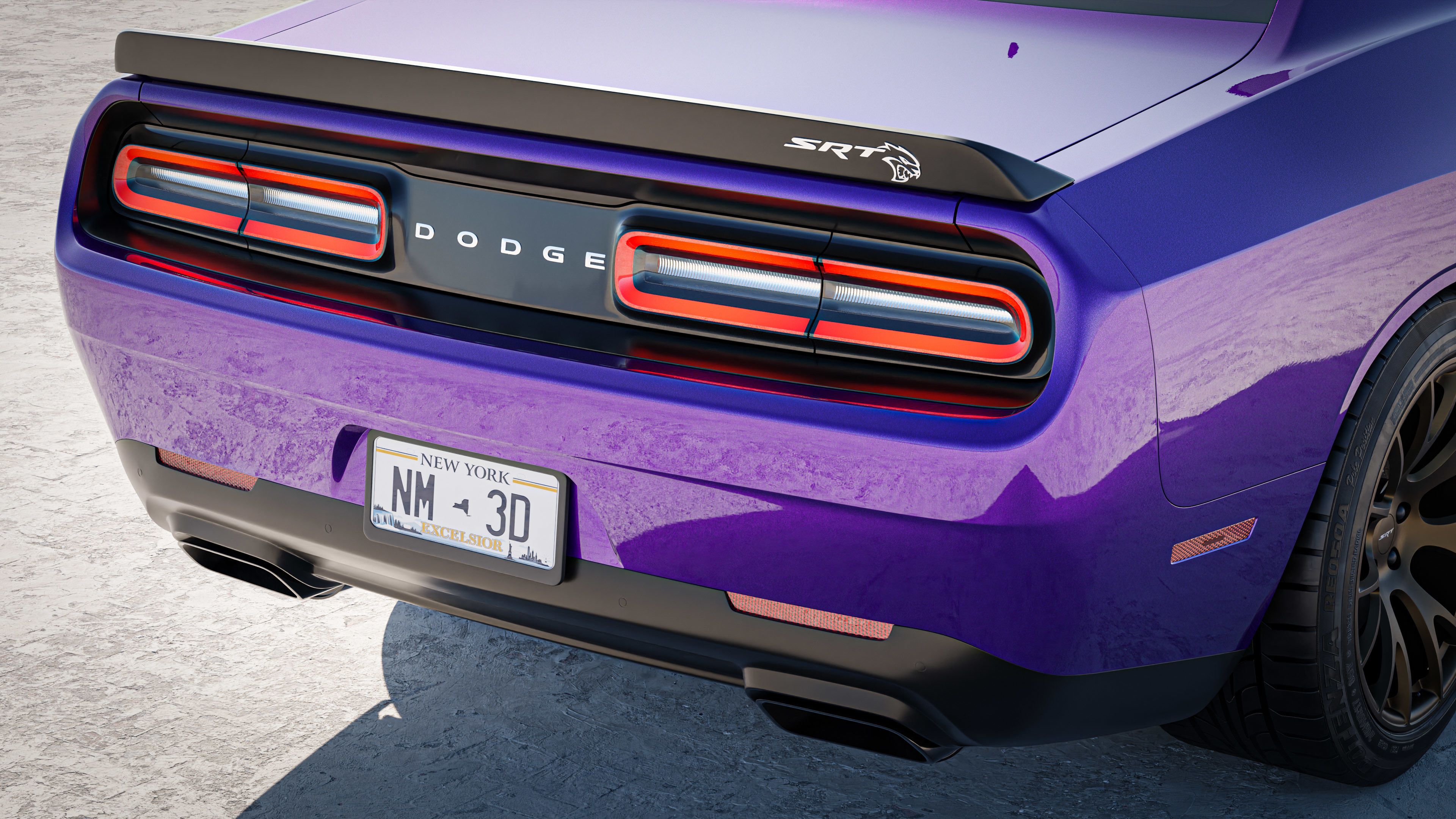 Dodge Challenger SRT Hellcat 2018 3D model_5