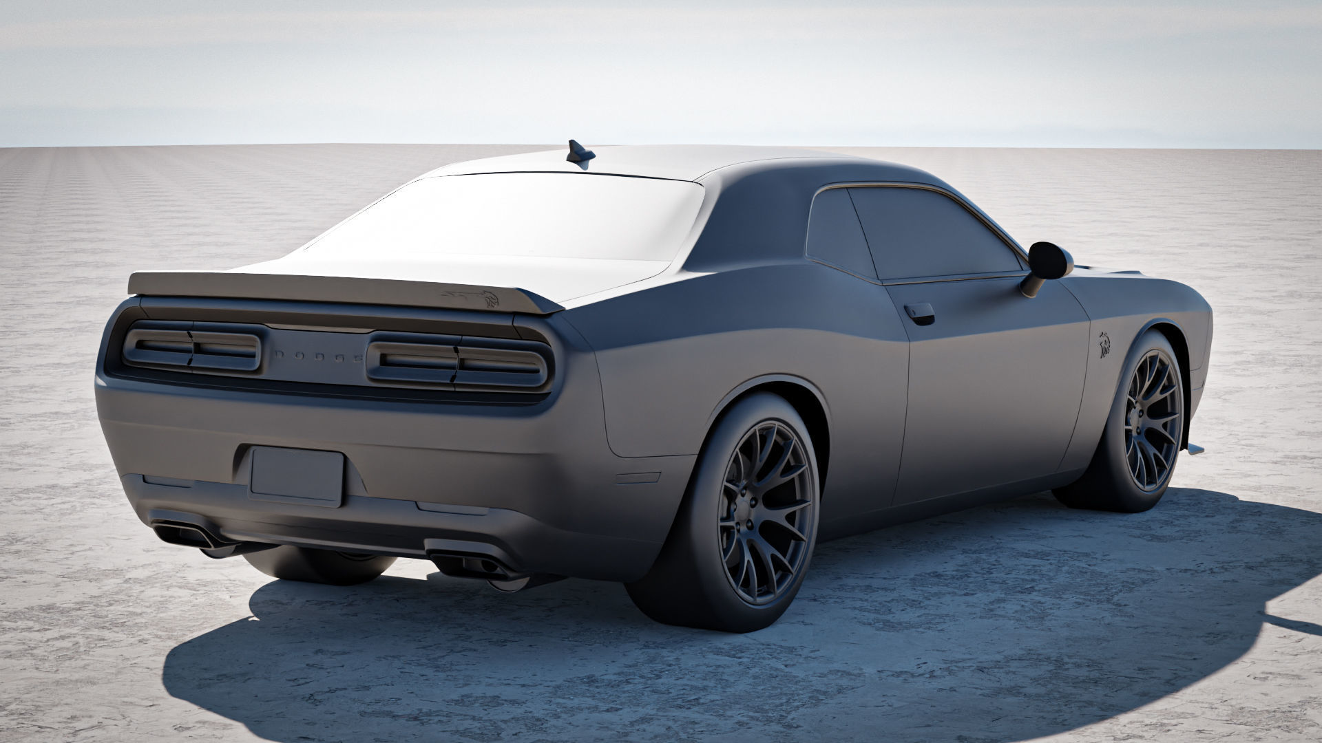 Dodge Challenger SRT Hellcat 2018 3D model_14