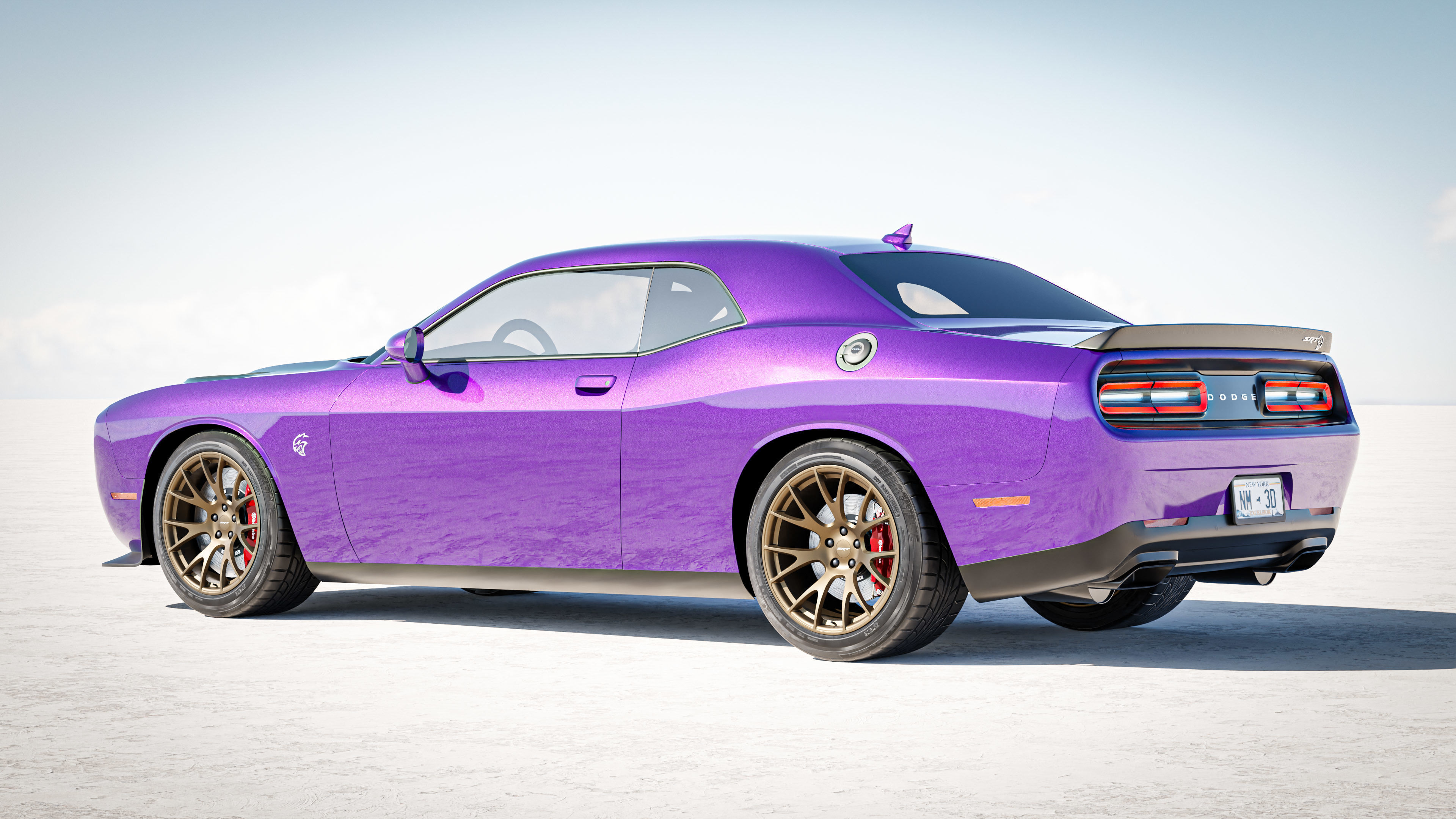 Dodge Challenger SRT Hellcat 2018 3D model_11