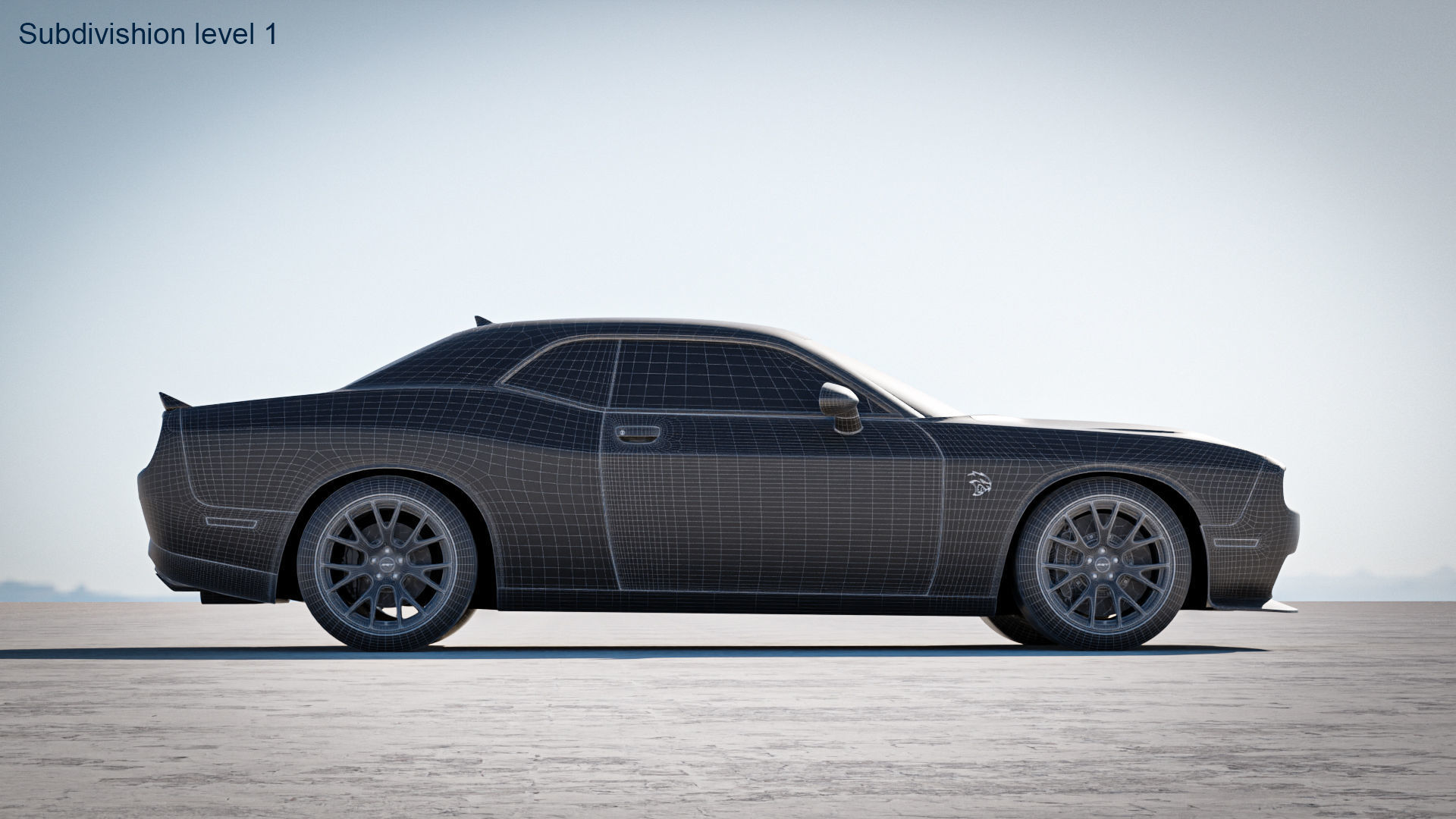 Dodge Challenger SRT Hellcat 2018 3D model_34