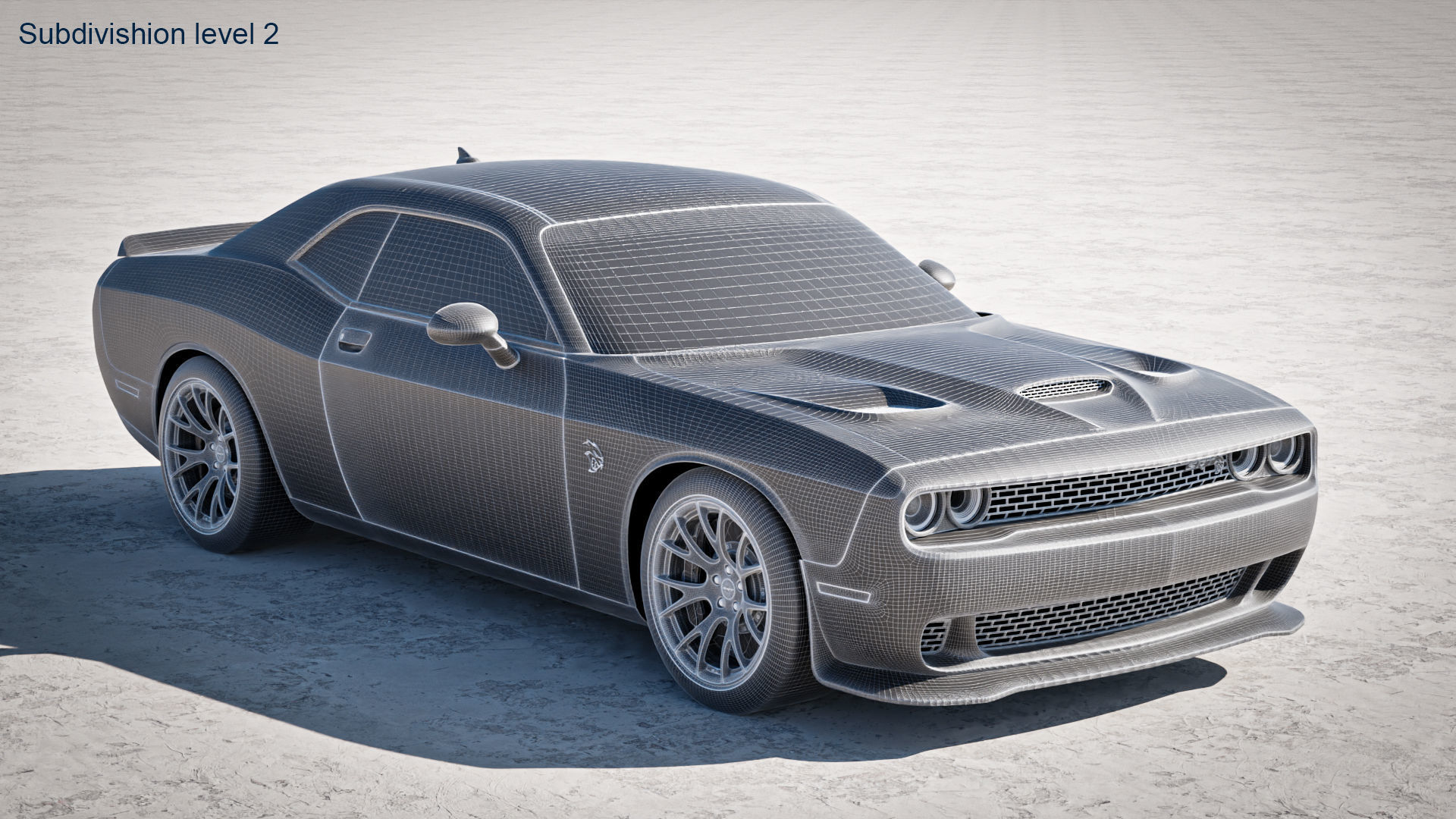 Dodge Challenger SRT Hellcat 2018 3D model_24