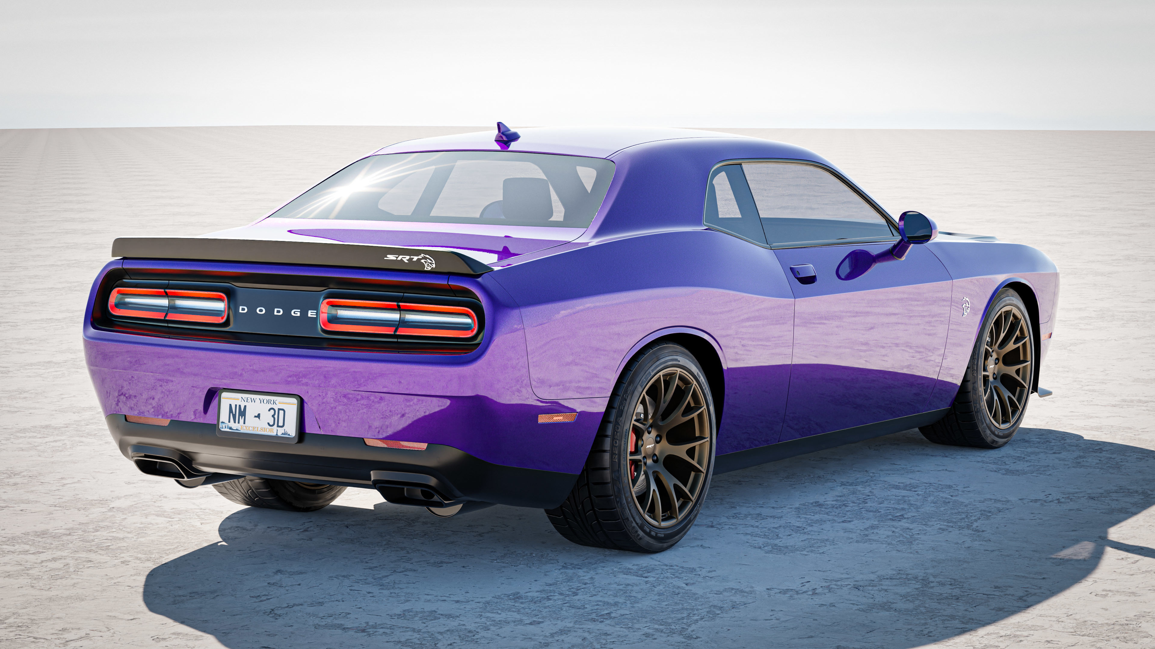 Dodge Challenger SRT Hellcat 2018 3D model_2