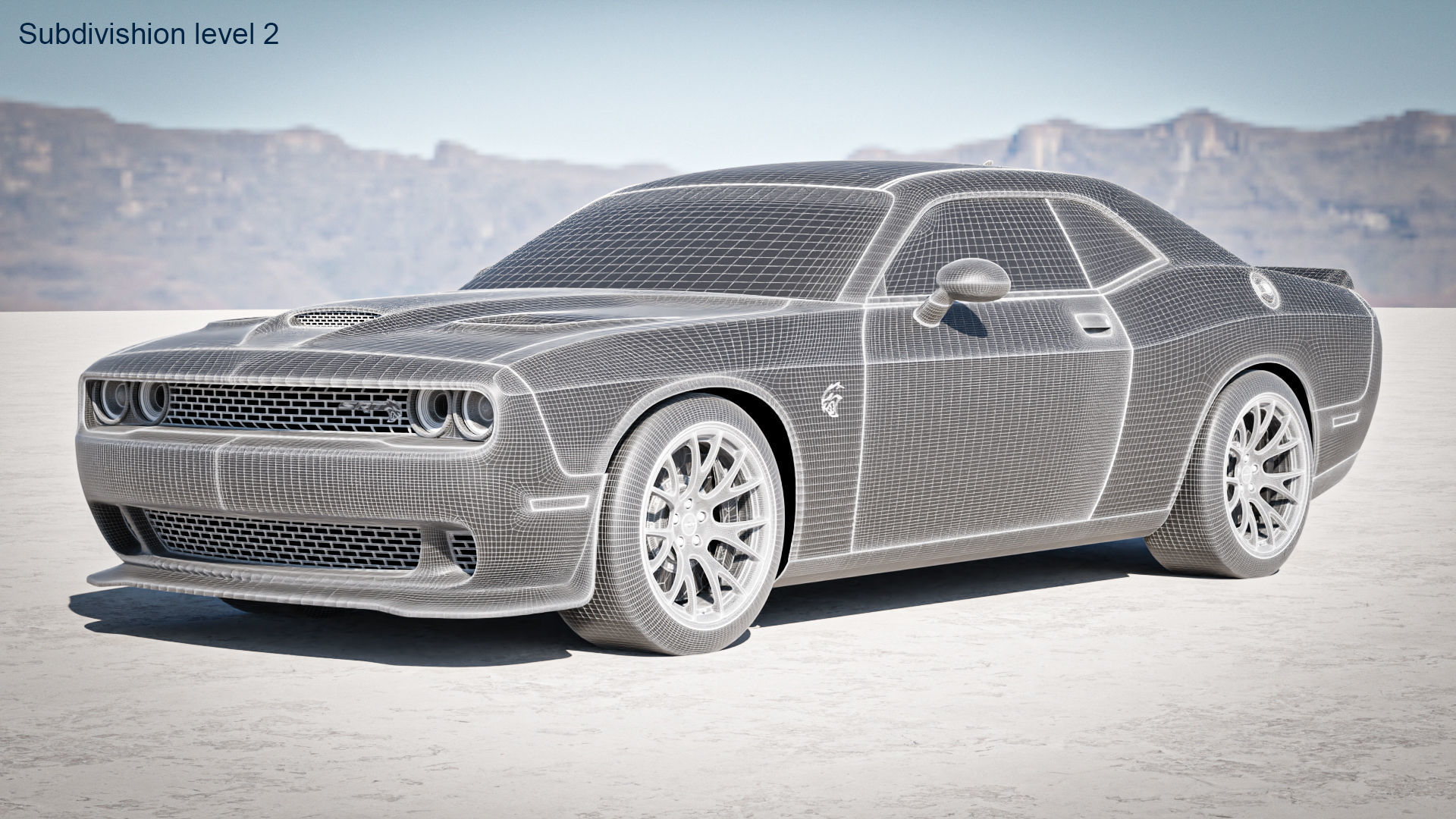 Dodge Challenger SRT Hellcat 2018 3D model_27