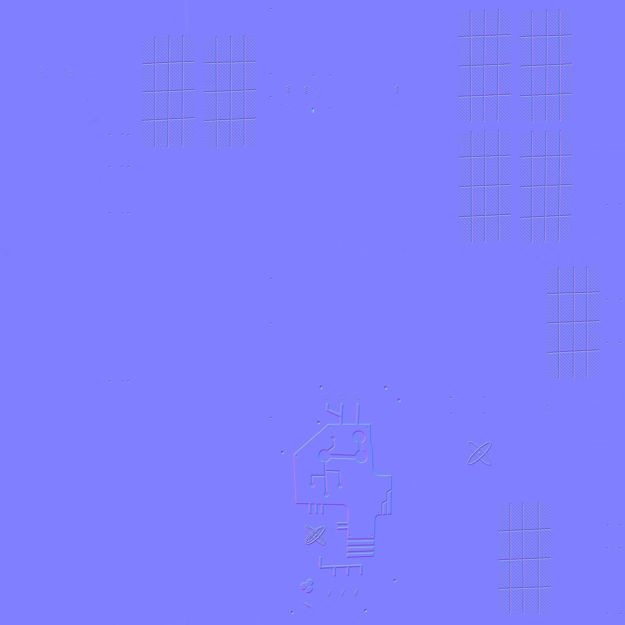 Satellite B01 Black Green - SciFi Space Design Low-poly 3D model_23