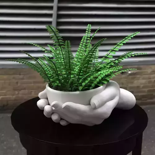 Hand pot planter 3D print model