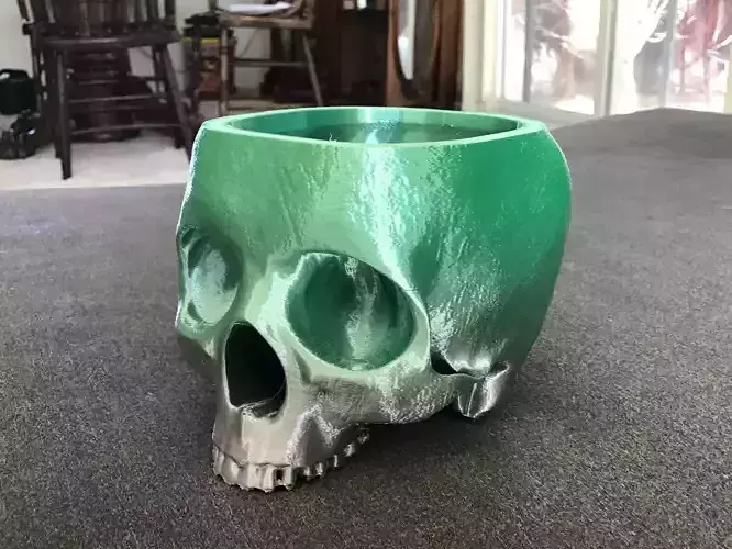 Skull Planter Pot - Home And Garden