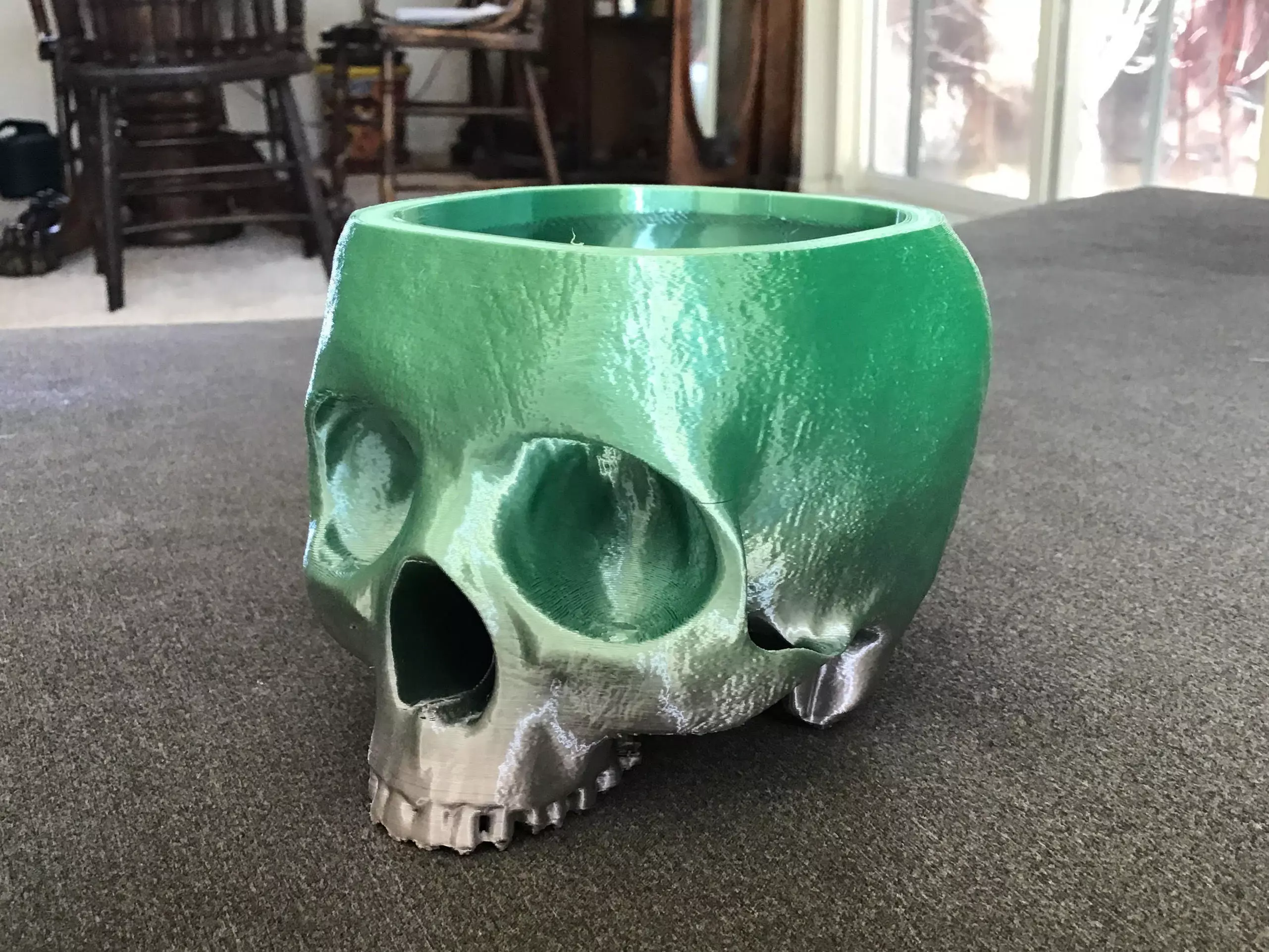 Skull Planter Pot - Home And Garden 3D print model_0