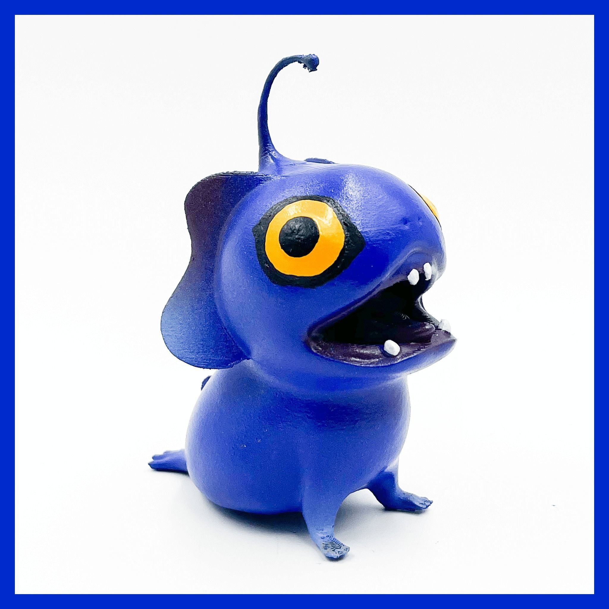 Blue from the sea beasts with Open Mouth 3D print model_10