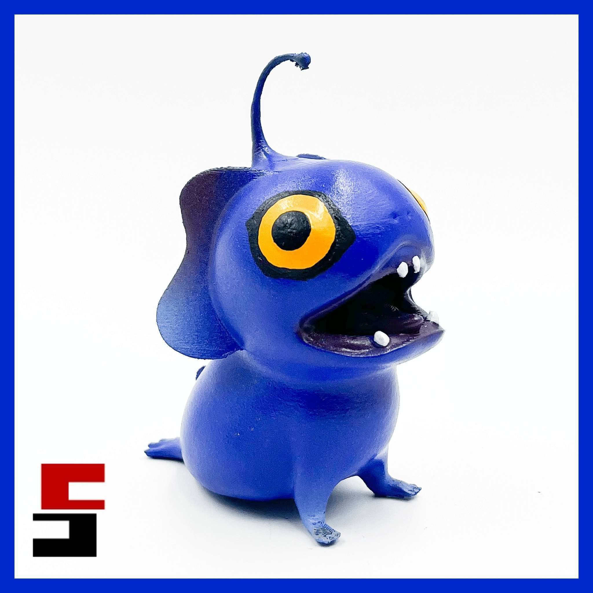 Blue from the sea beasts with Open Mouth 3D print model_15