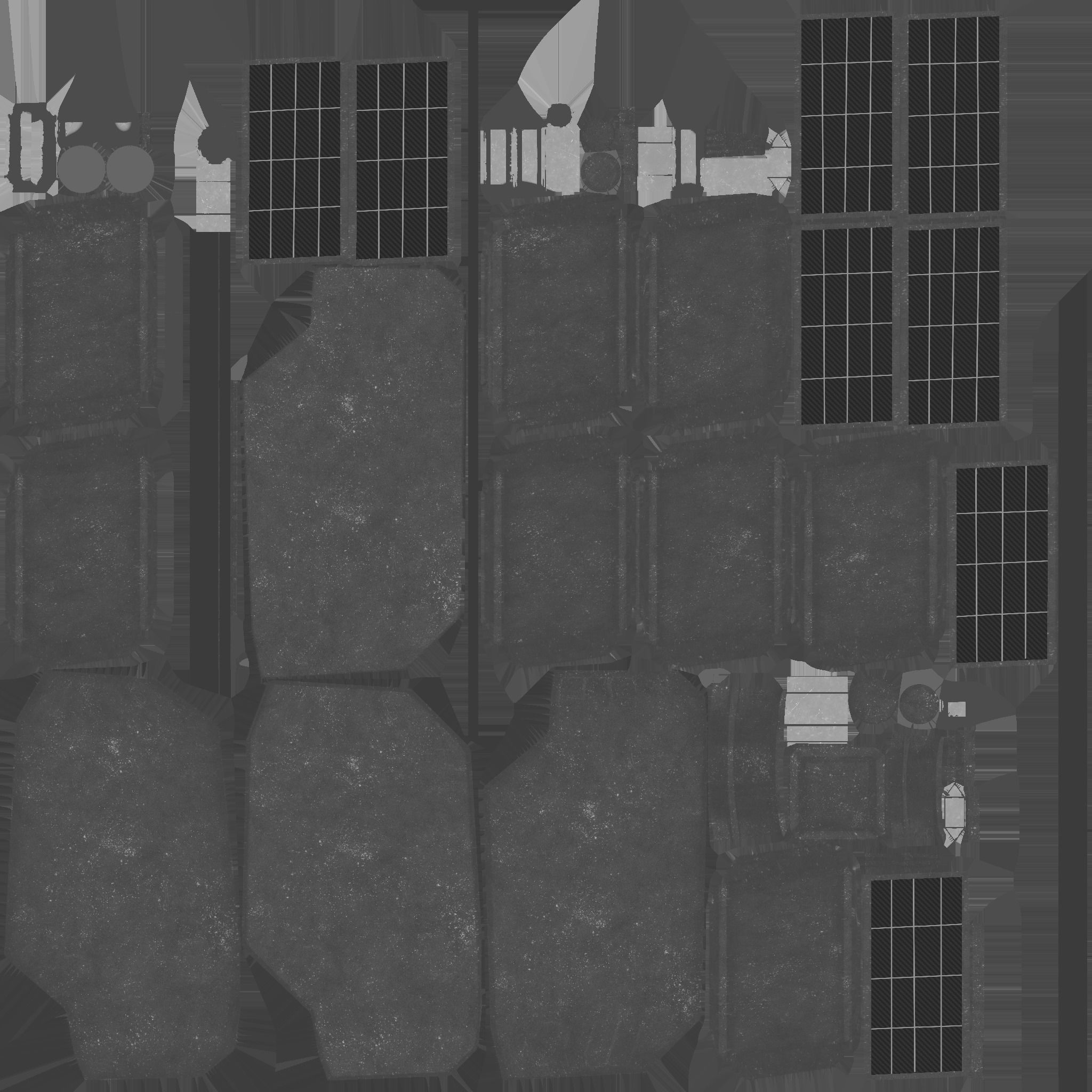 Satellite B04 Steel Red - SciFi Space Design Low-poly 3D model_24