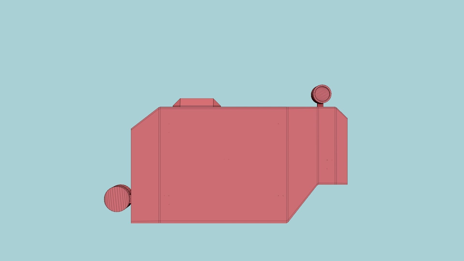 Satellite B04 Steel Red - SciFi Space Design Low-poly 3D model_15