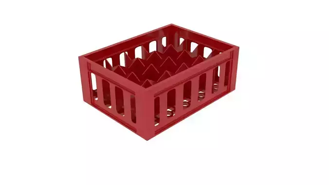 Coca Cola Plastic Crate 3D model