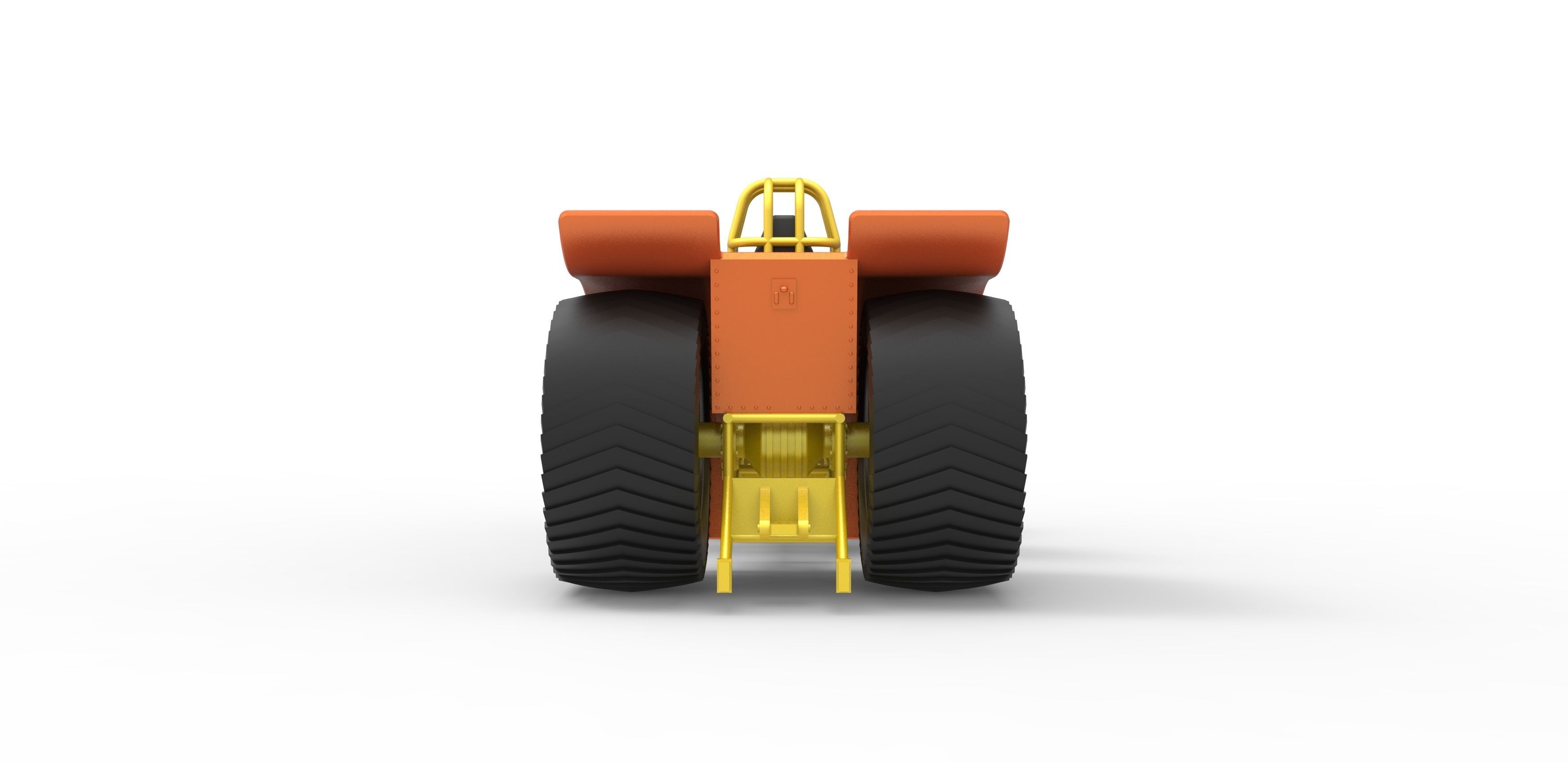 Pulling tractor 4 engines V8 Version 3 Scale 1 to 25 3D print model_14