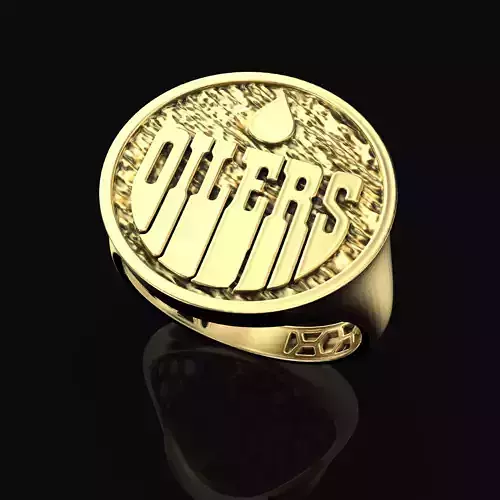 Edmonton Oilers signet fan ring jewelry