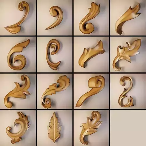 Ornament 3D Model-vol12