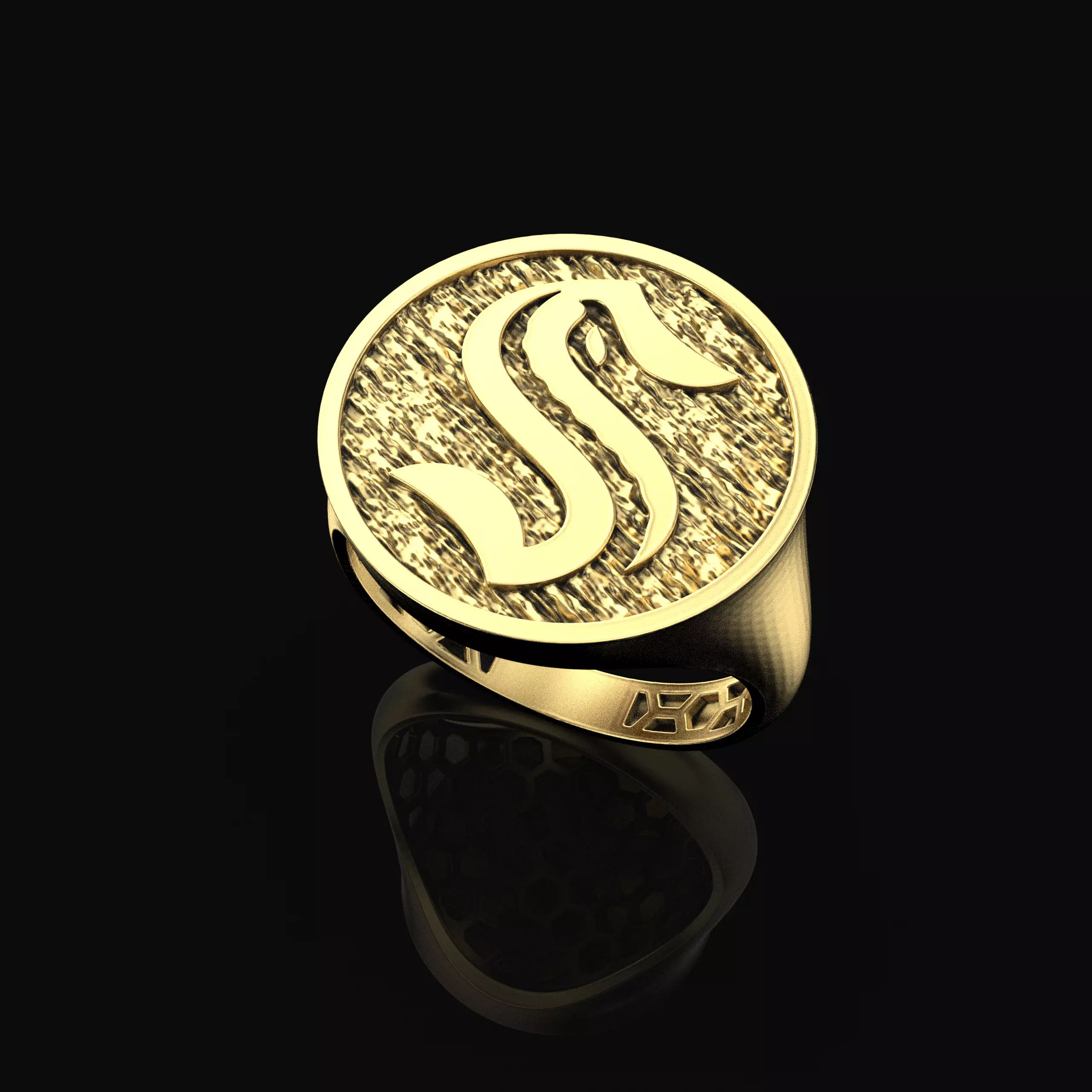 Seattle Kraken Ring Fan Rings NHL Hockey Rings 3D print model