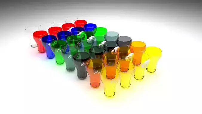 3D model Low poly cocktail glasses fbx only VR / AR / low-poly | CGTrader