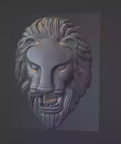 Lion 3D head