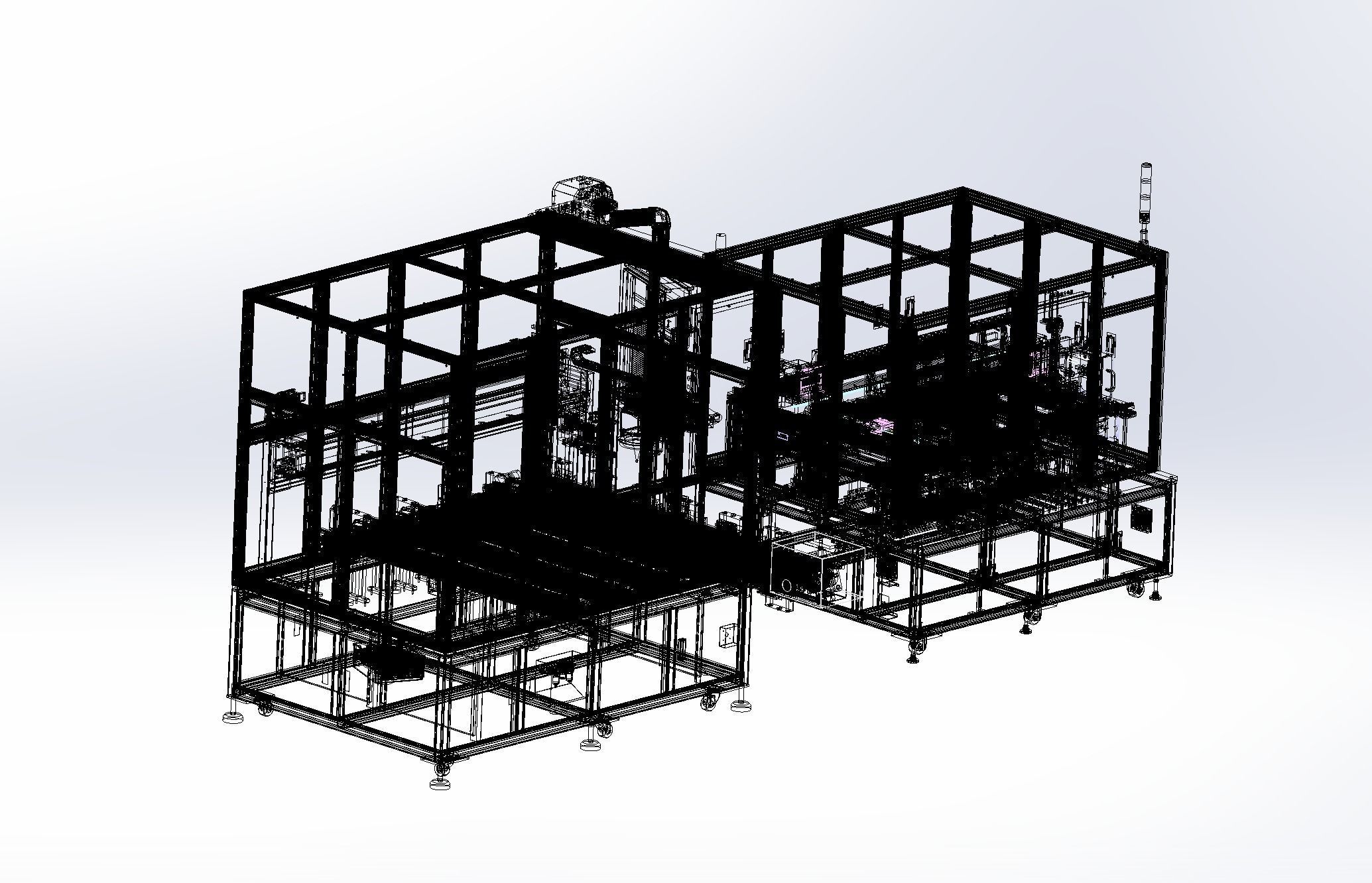 Battery Sorting Machine Assembly 3D model_23