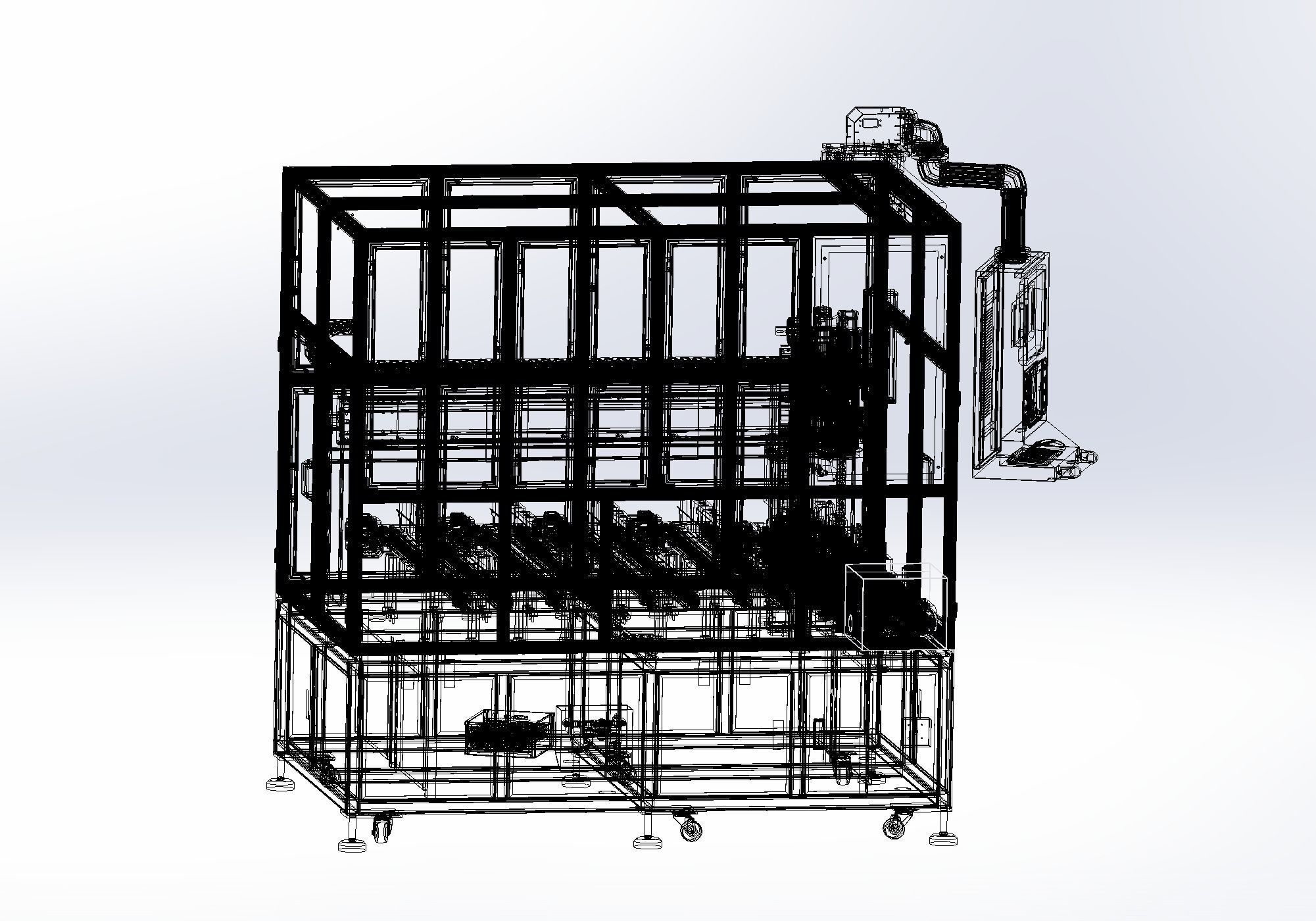 Battery Sorting Machine Assembly 3D model_16
