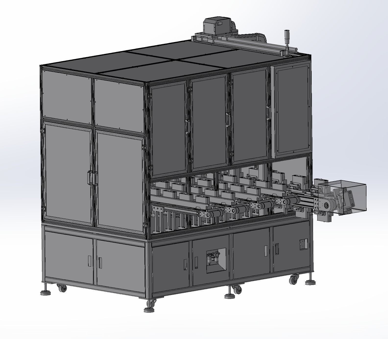 Battery Sorting Machine Assembly 3D model_21
