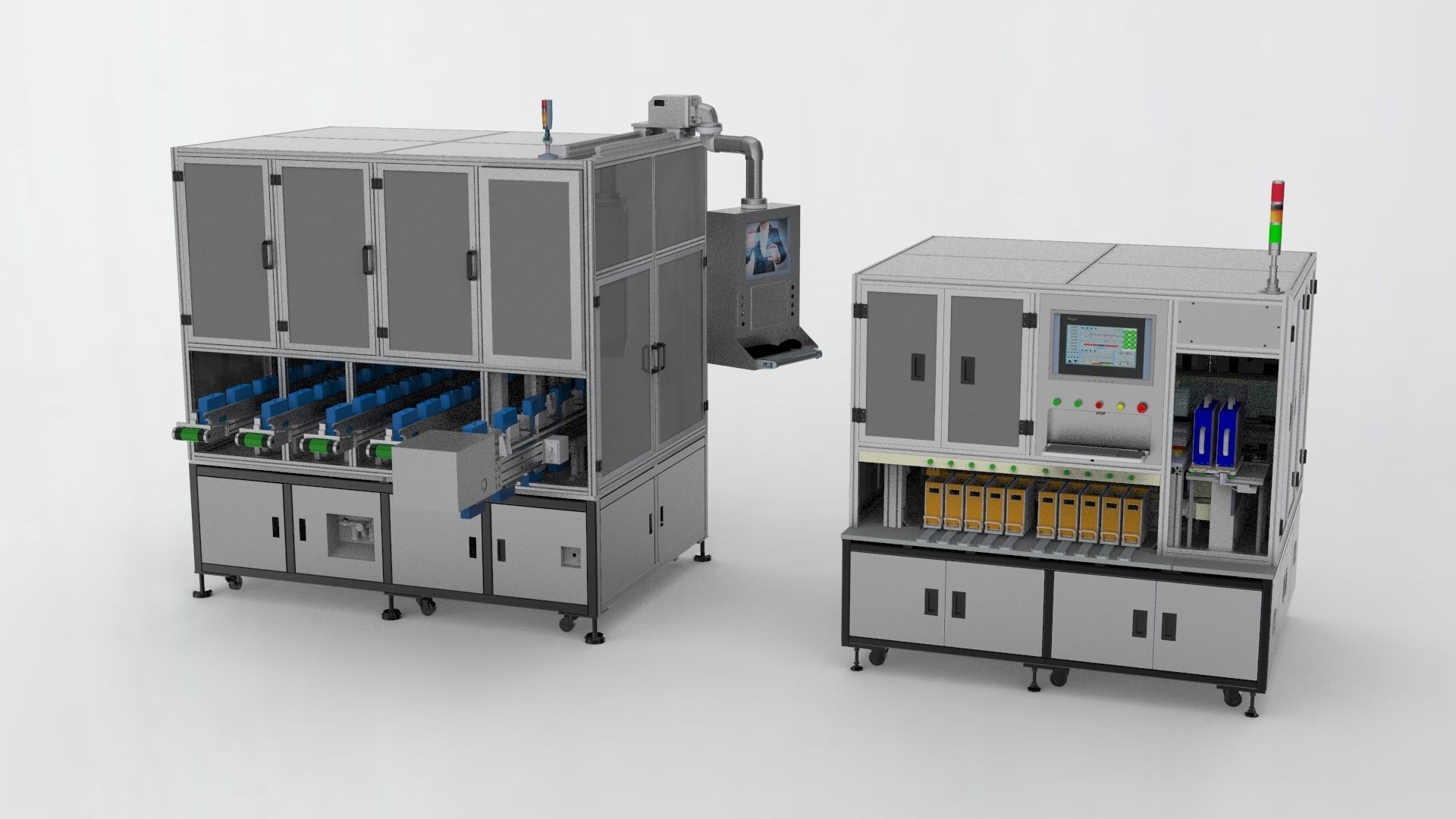 Battery Sorting Machine Assembly 3D model_1