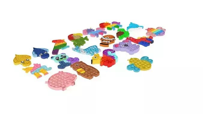 Animal Pop It Fidget Toys Set