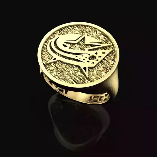 Columbus Blue Jackets Ring Fan Rings NHL Hockey Rings
