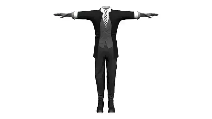 Sci-Fi Suit Jacket Pants Boots Outfit