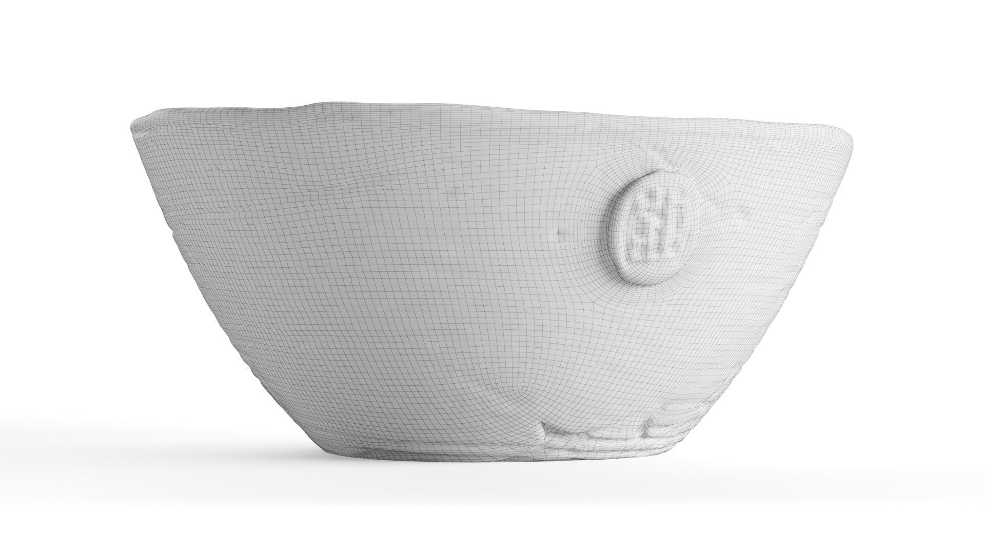 Handmade Ceramic Bowl Angoba 3D model_7