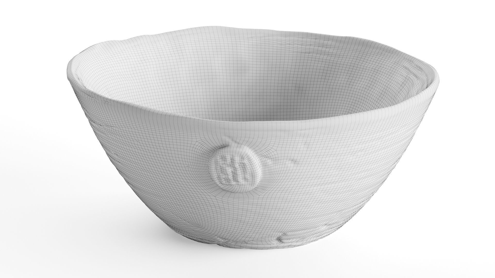 Handmade Ceramic Bowl Angoba 3D model_27