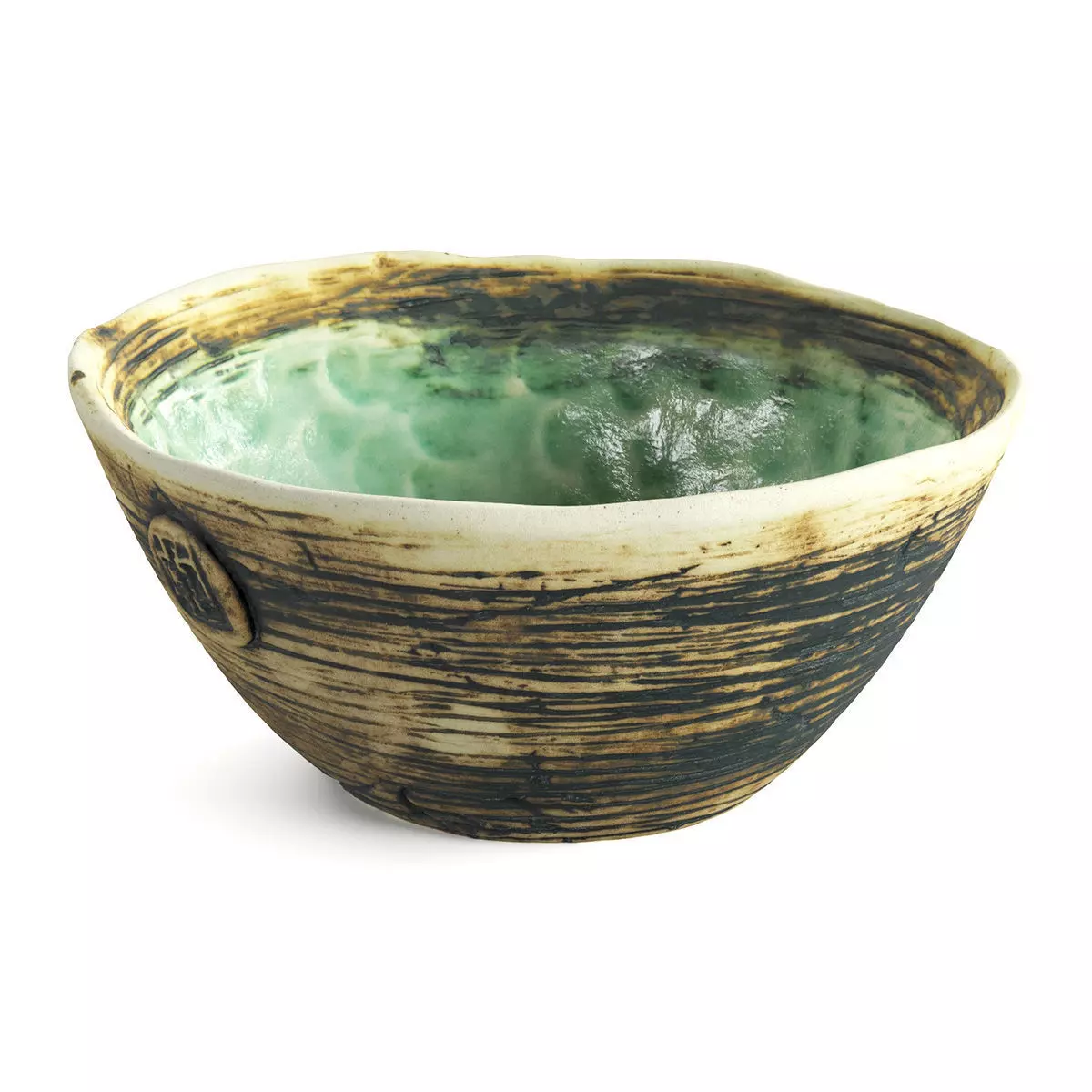 Handmade Ceramic Bowl Angoba 3D model_0