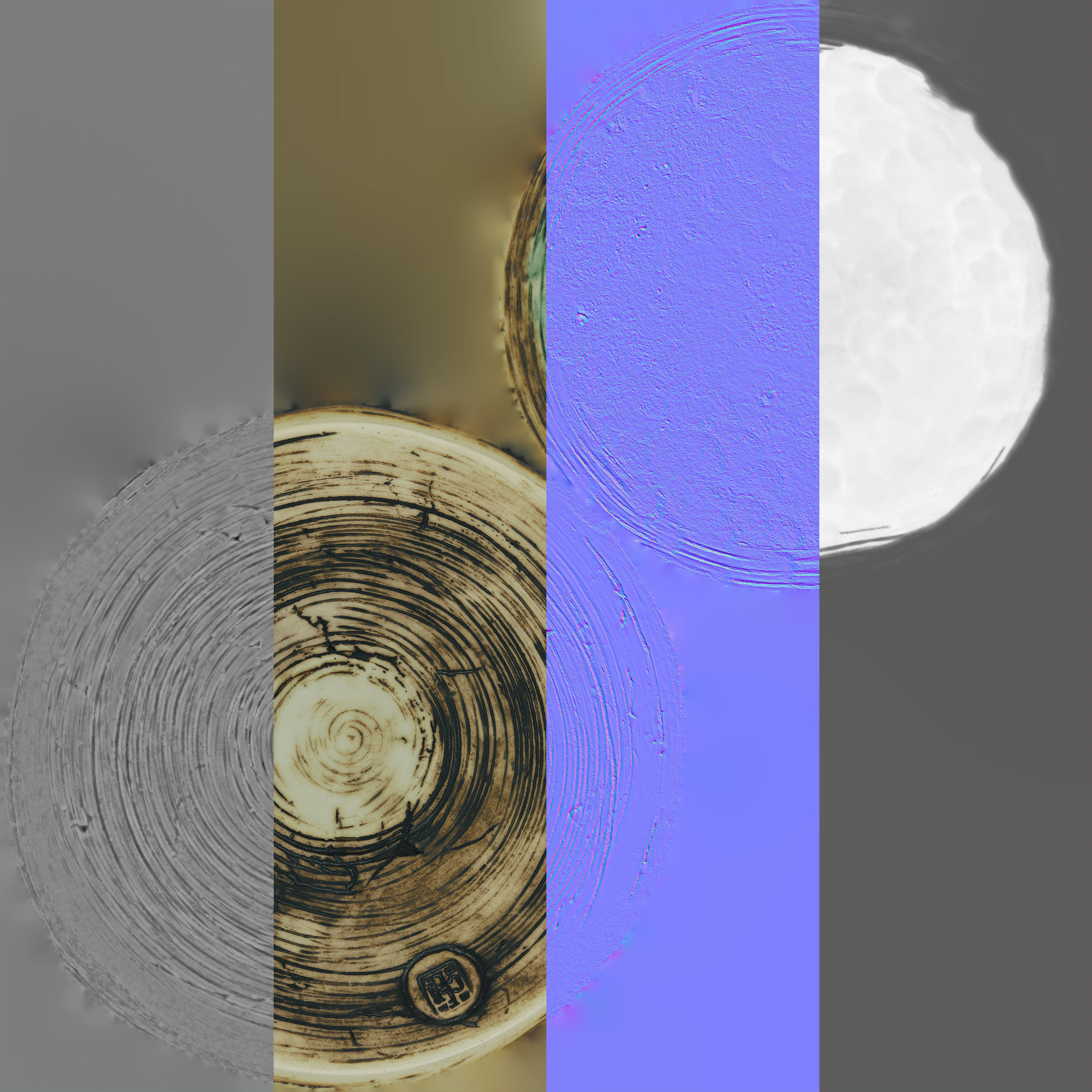 Handmade Ceramic Bowl Angoba 3D model_30