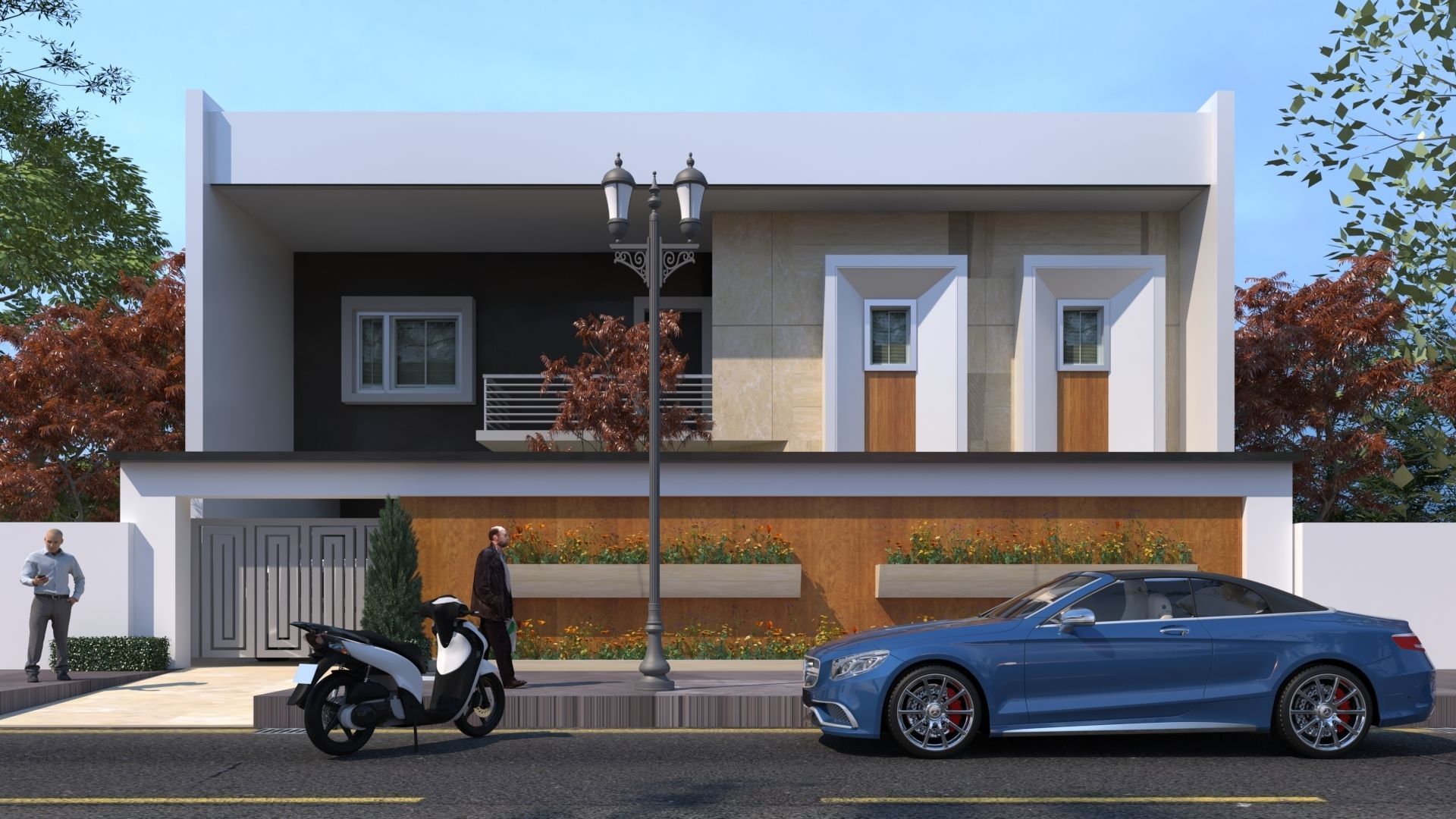 the rectangular house  3D model_2