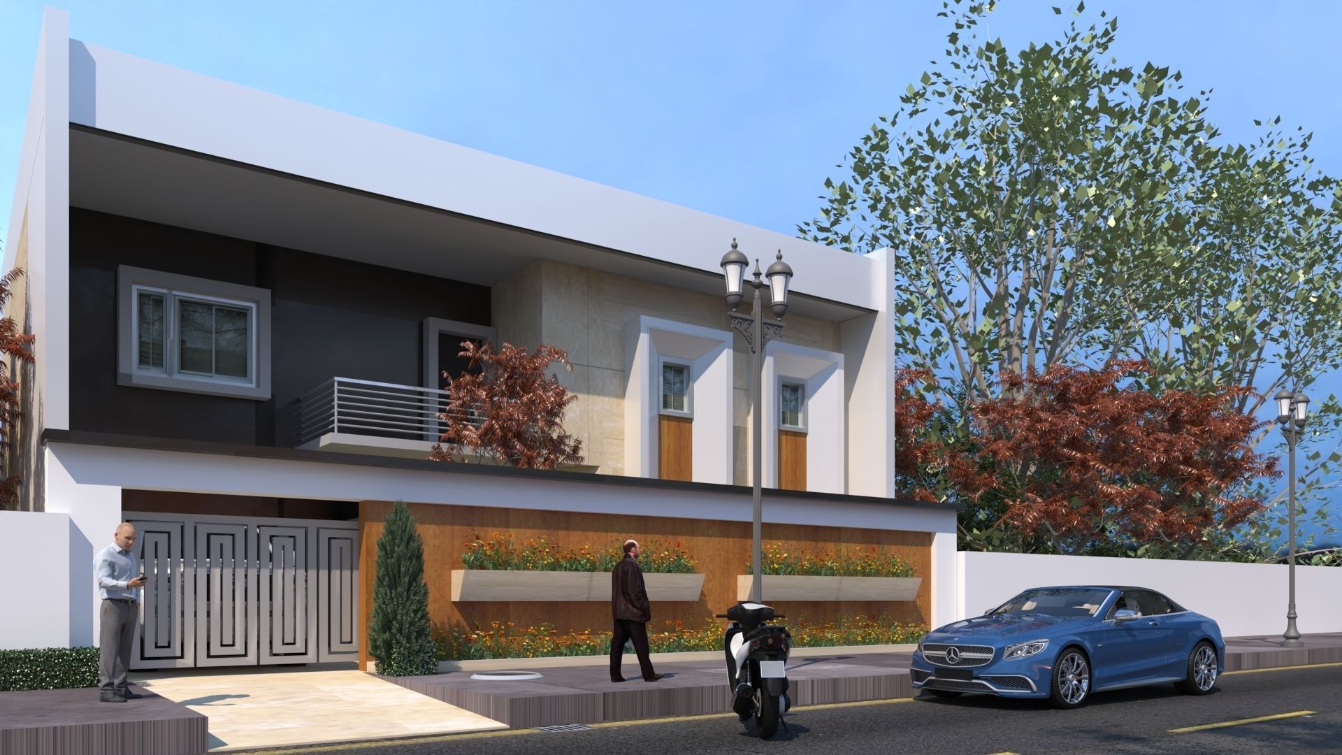 the rectangular house  3D model_3